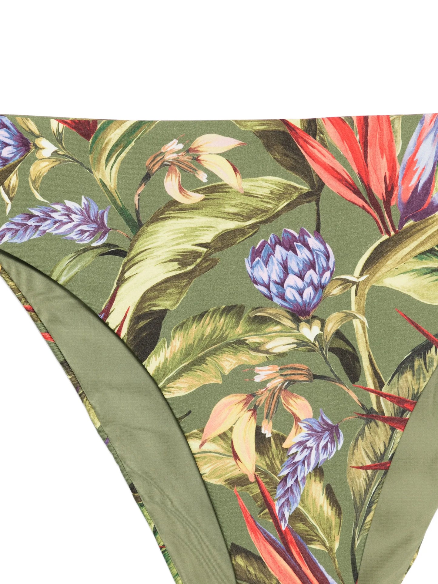 dark green strelitzia hot pants bikini bottom