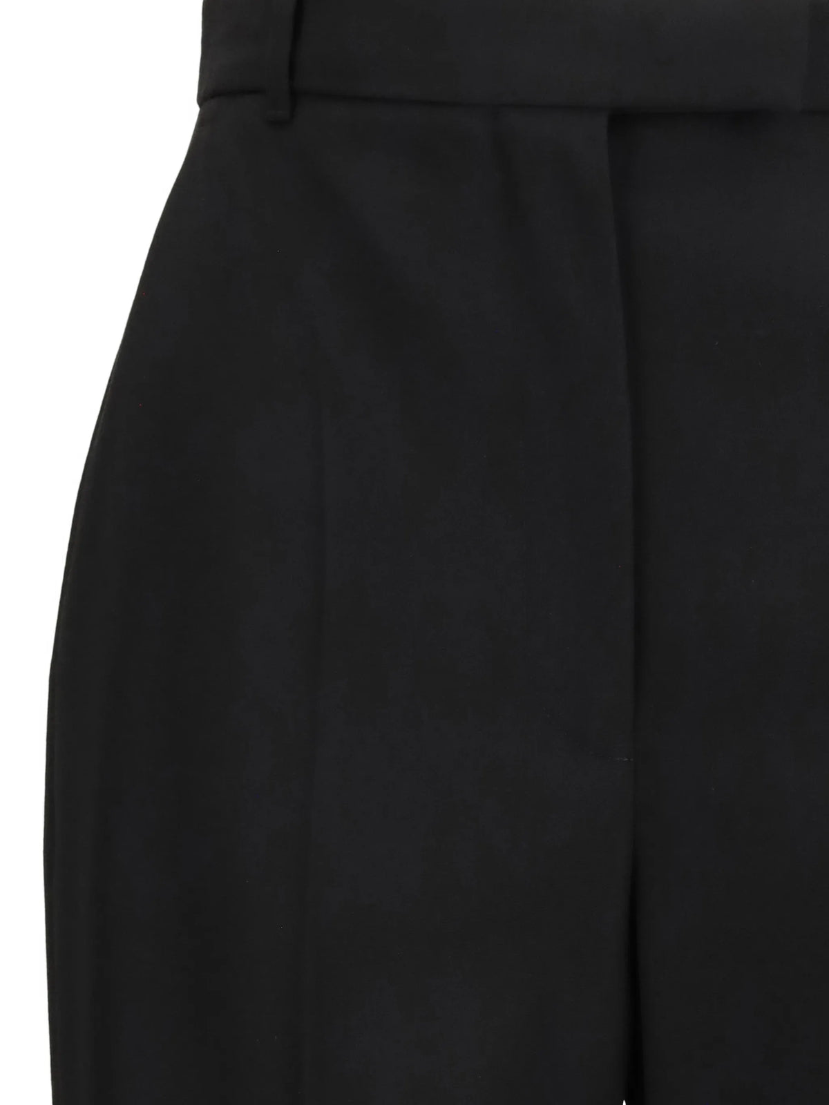 high-waisted tailored trousers in black