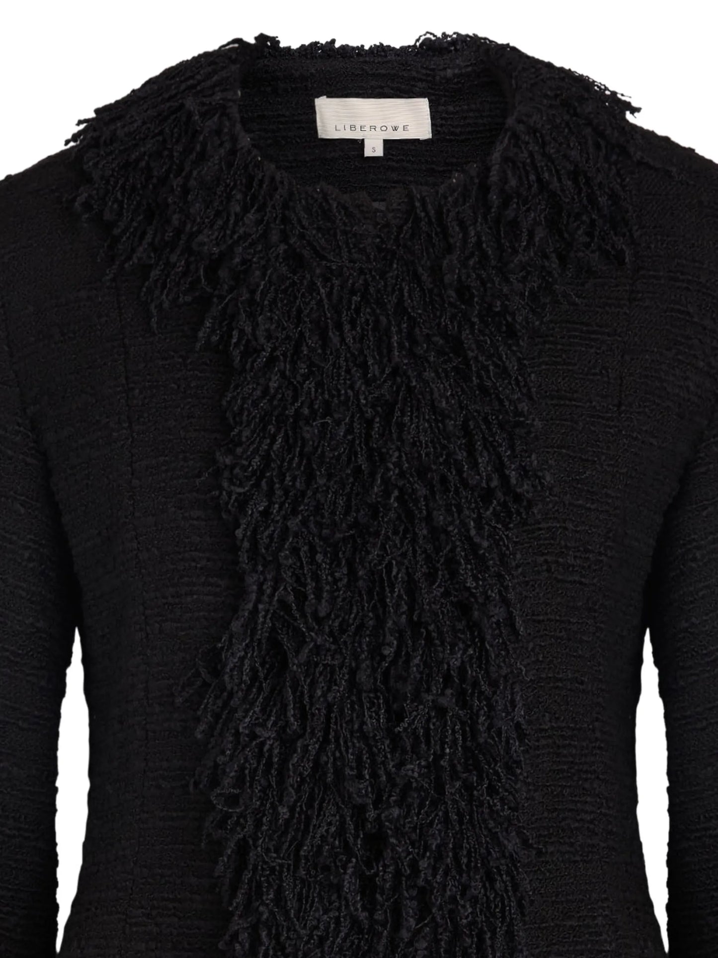 fringed tweed jacket