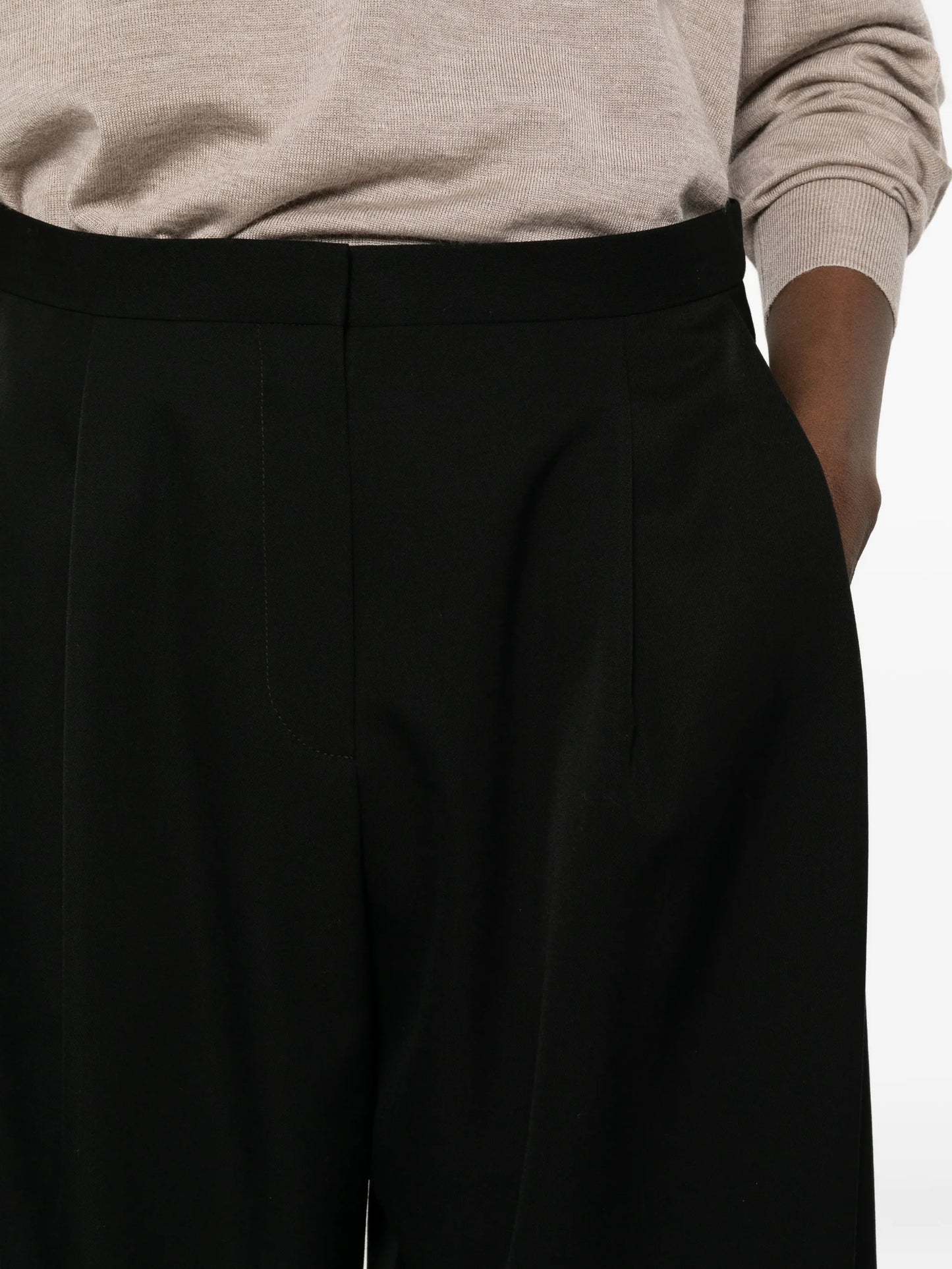 Kalyan pleated tailored shorts