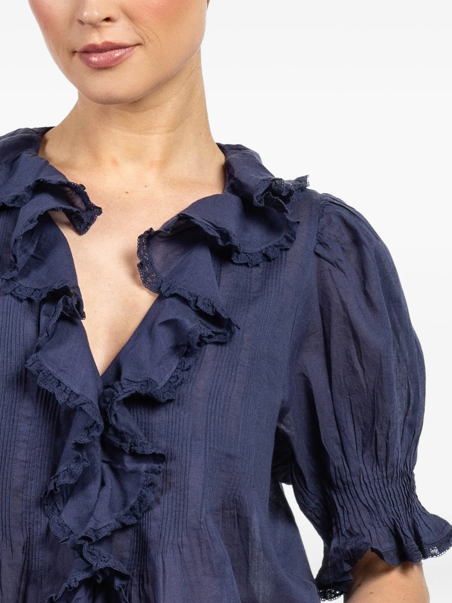 Henri ruffled top