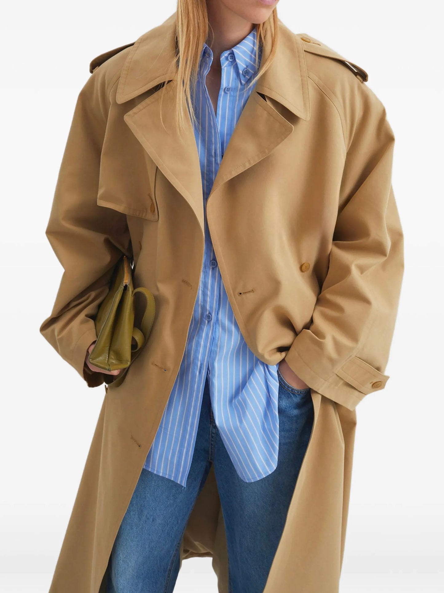 Riva double-breasted trench coat