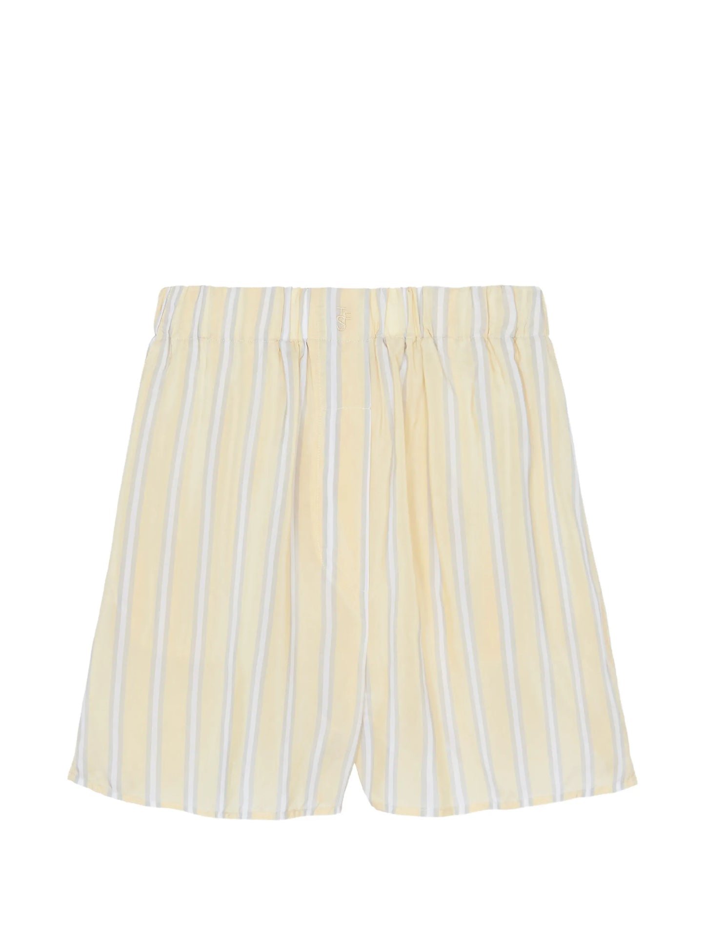 Lui striped cupro shorts