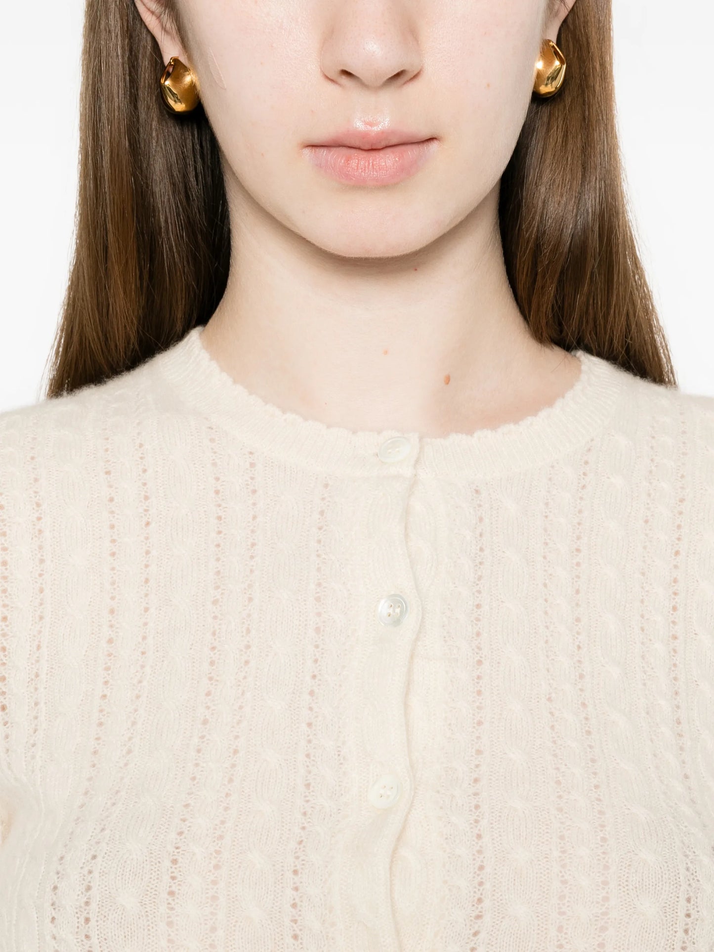 Danae cable-knit cardigan