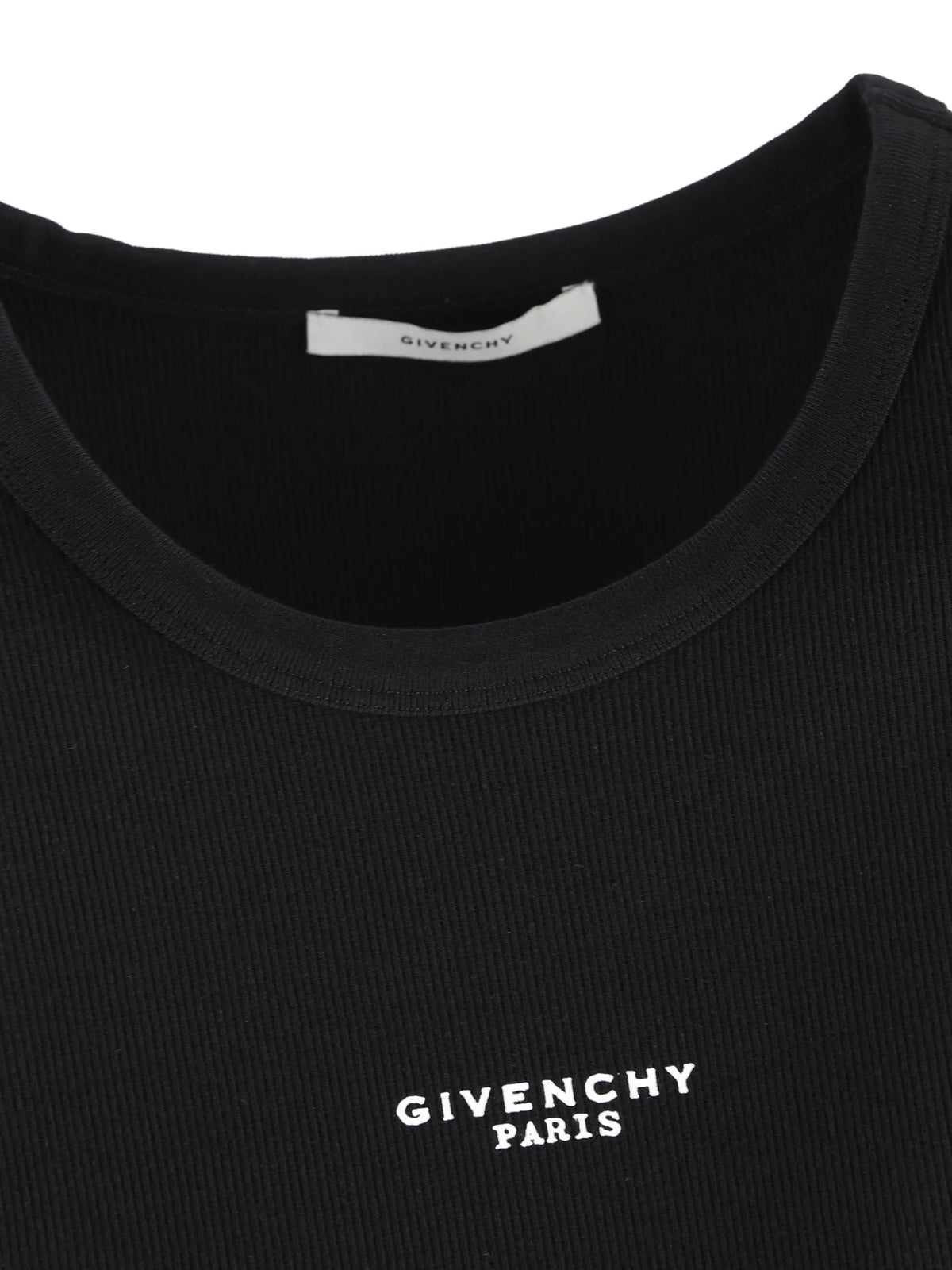 slim fit tank top in cotton with Givenchy Paris print