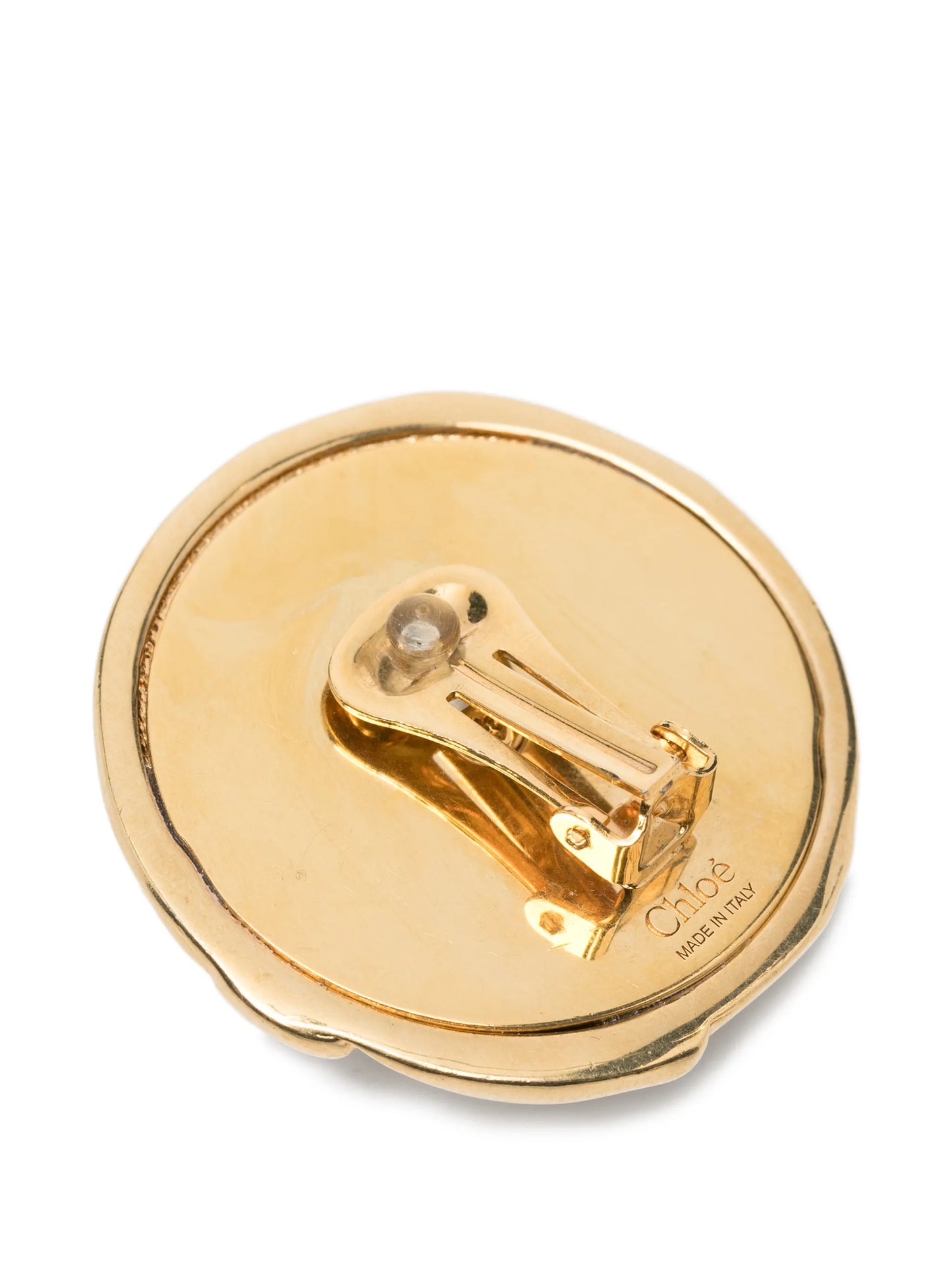 Chloé Pleats round earrings