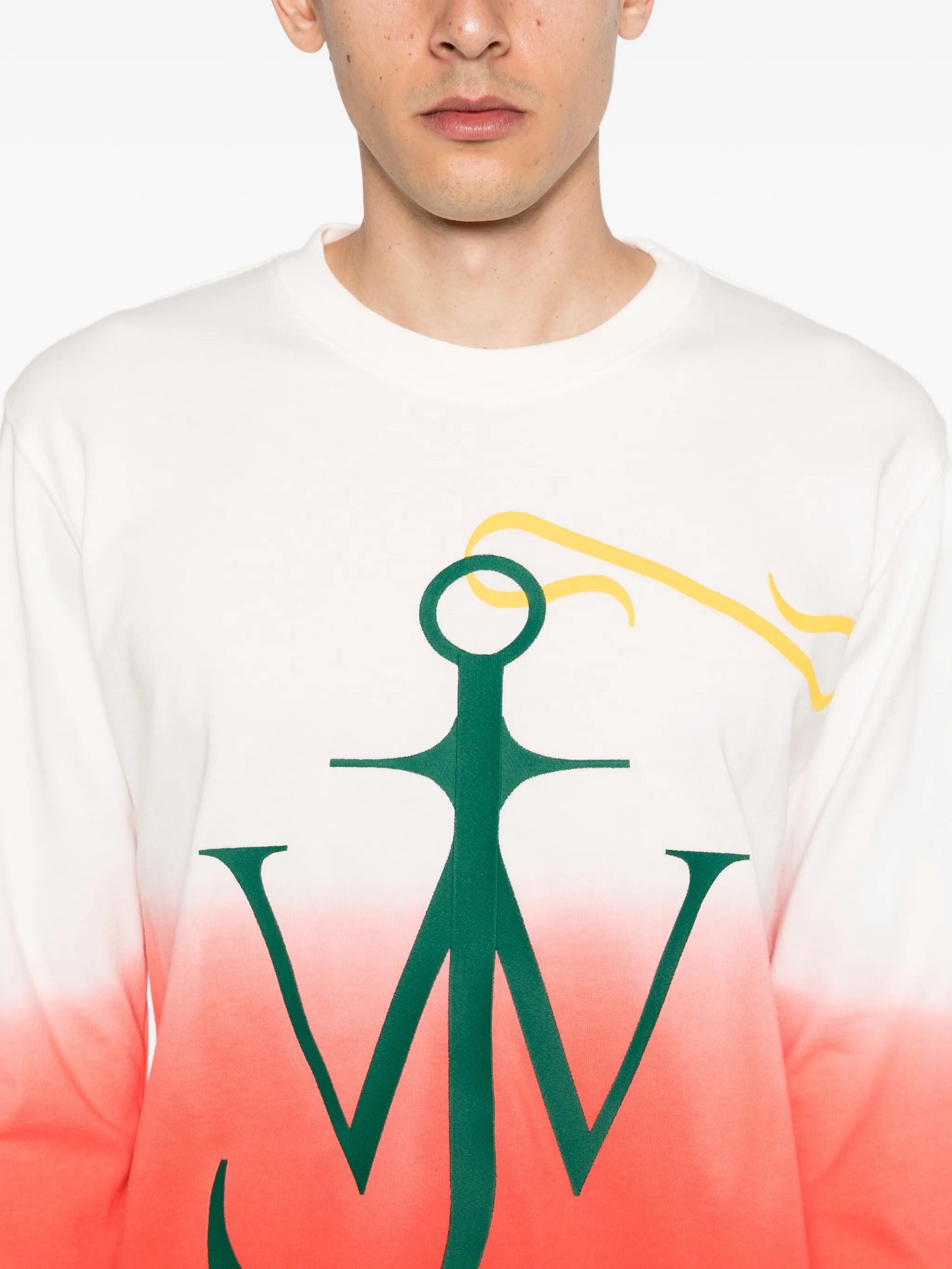 Dip Dye Anchor long-sleeve T-shirt