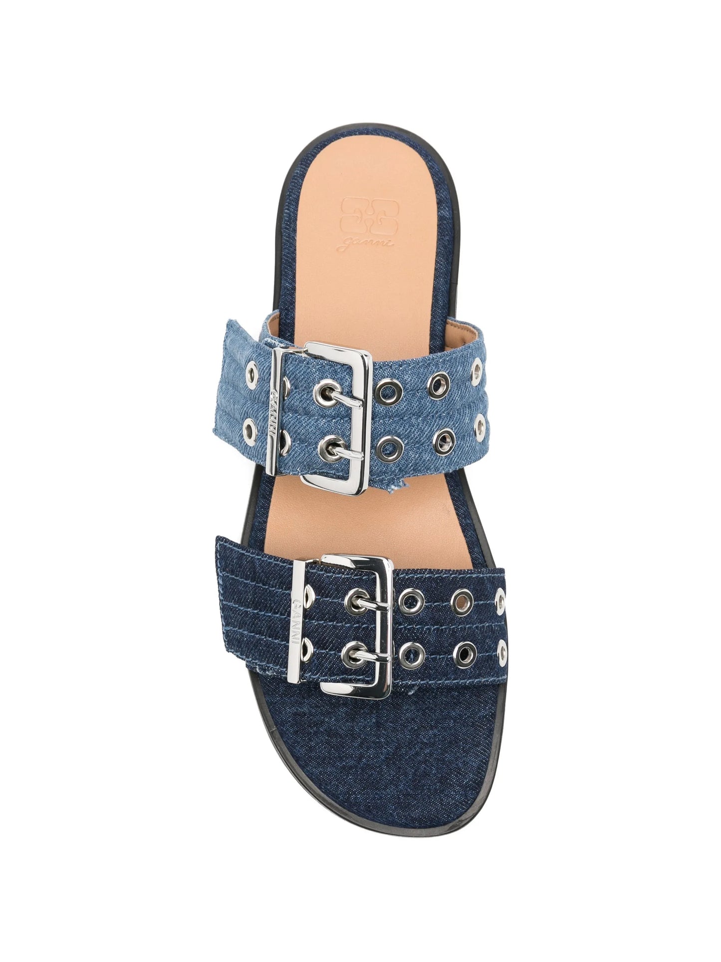 buckle-detail double-strap sandals