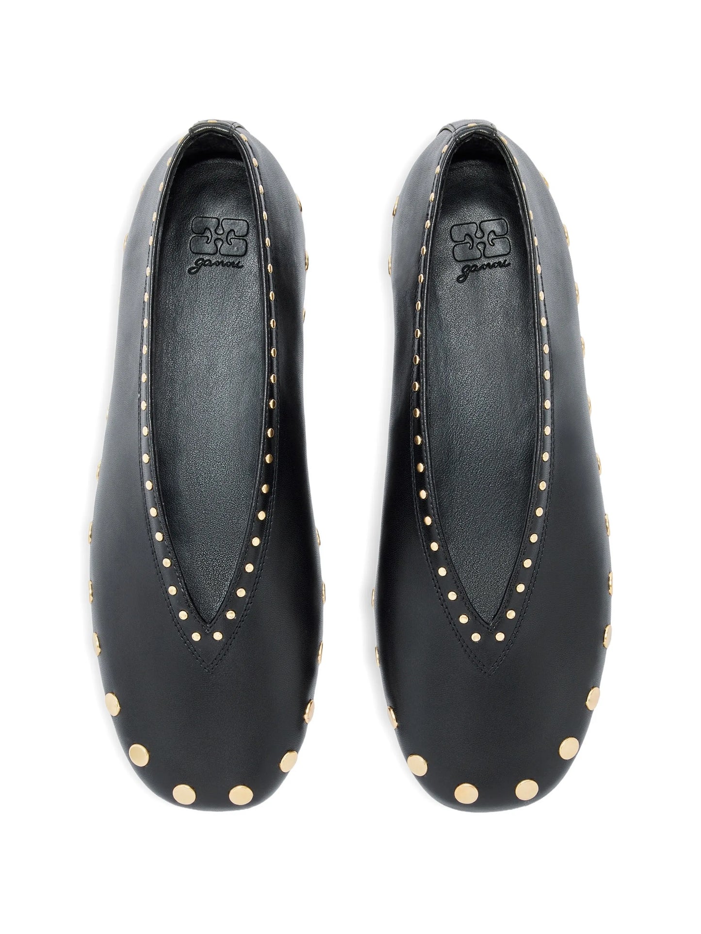 studded ballet flats