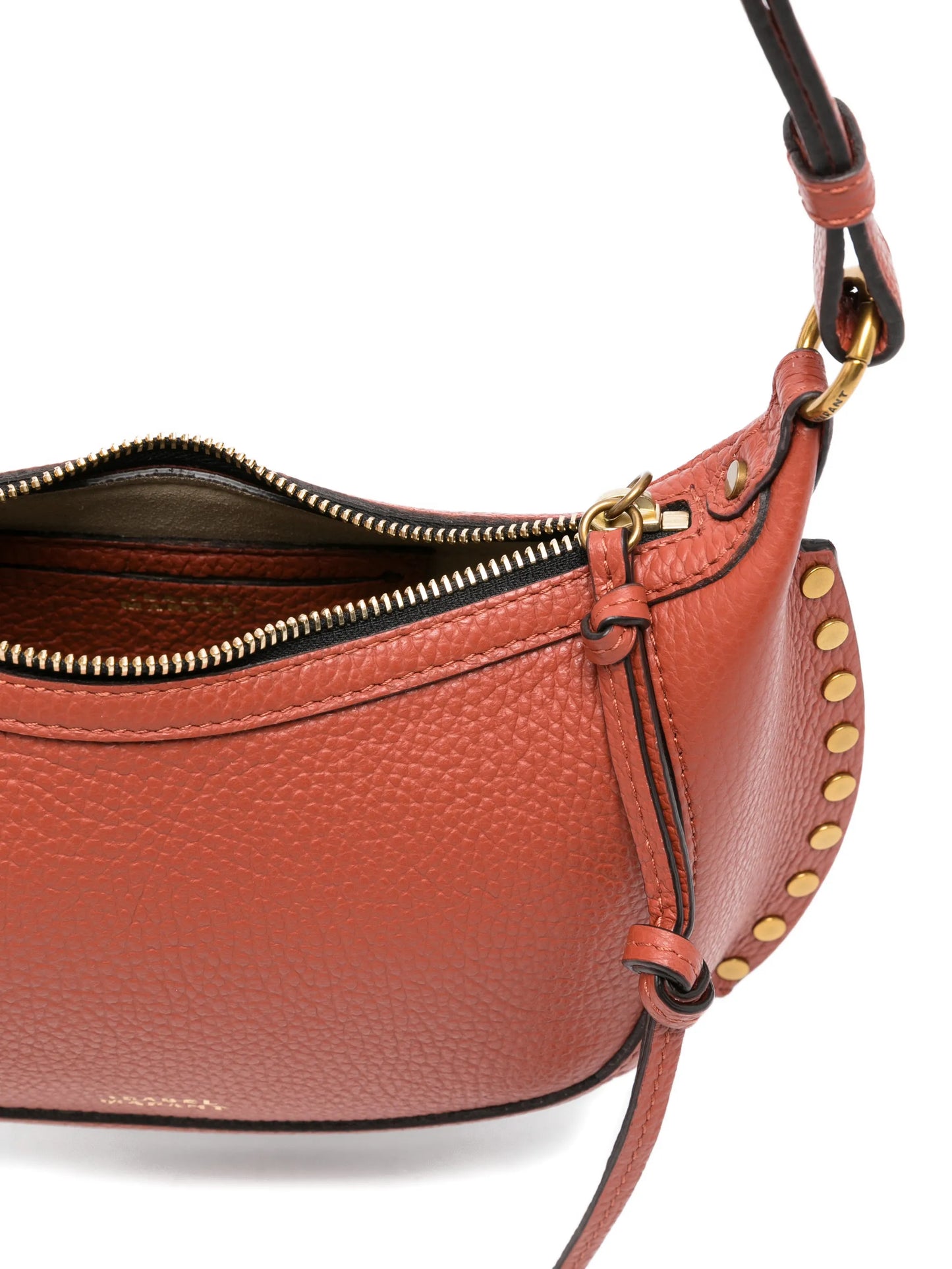 Oskan moon-shaped leather shoulder bag