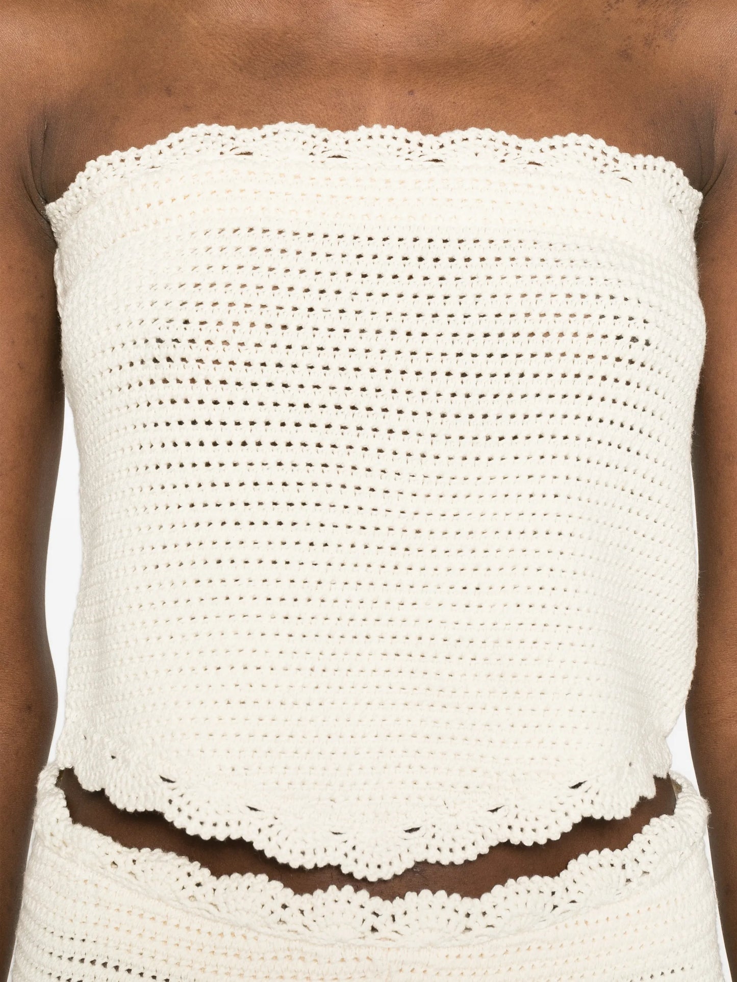 Dylan crocheted strapless top