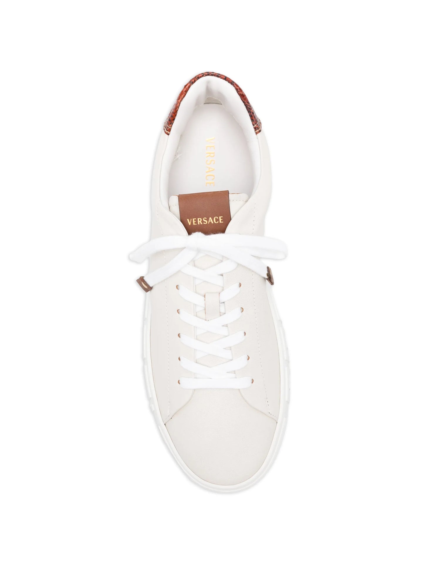 Greca low-top leather sneakers