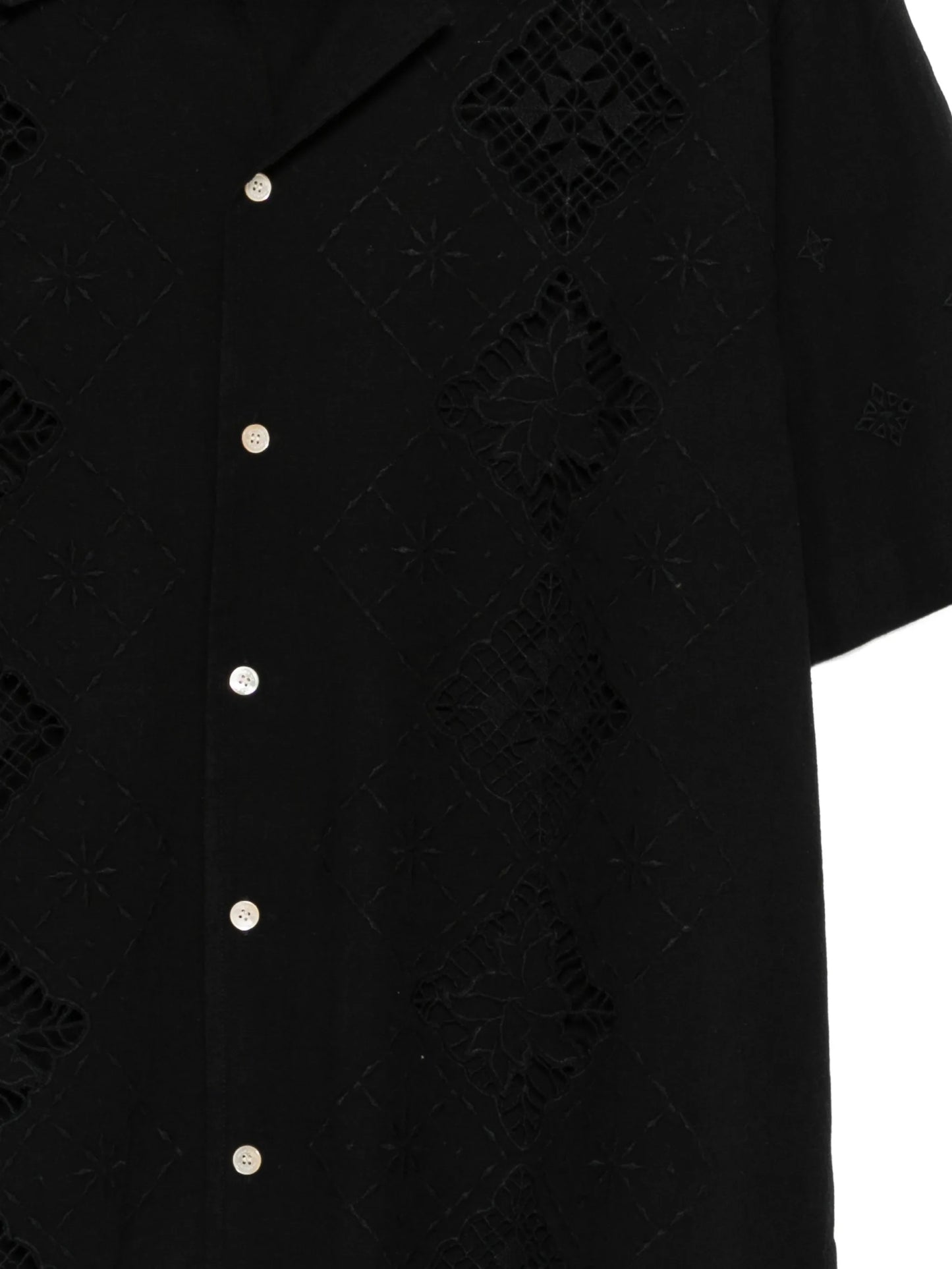 Indy openwork short-sleeve shirt