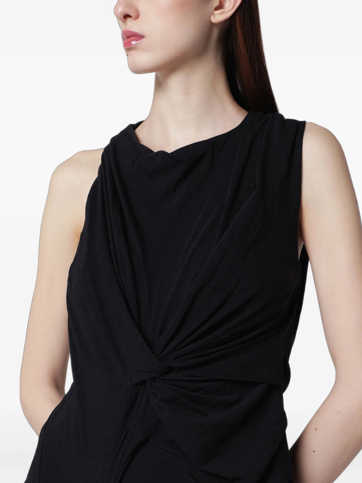 Oaklyn draped halterneck dress