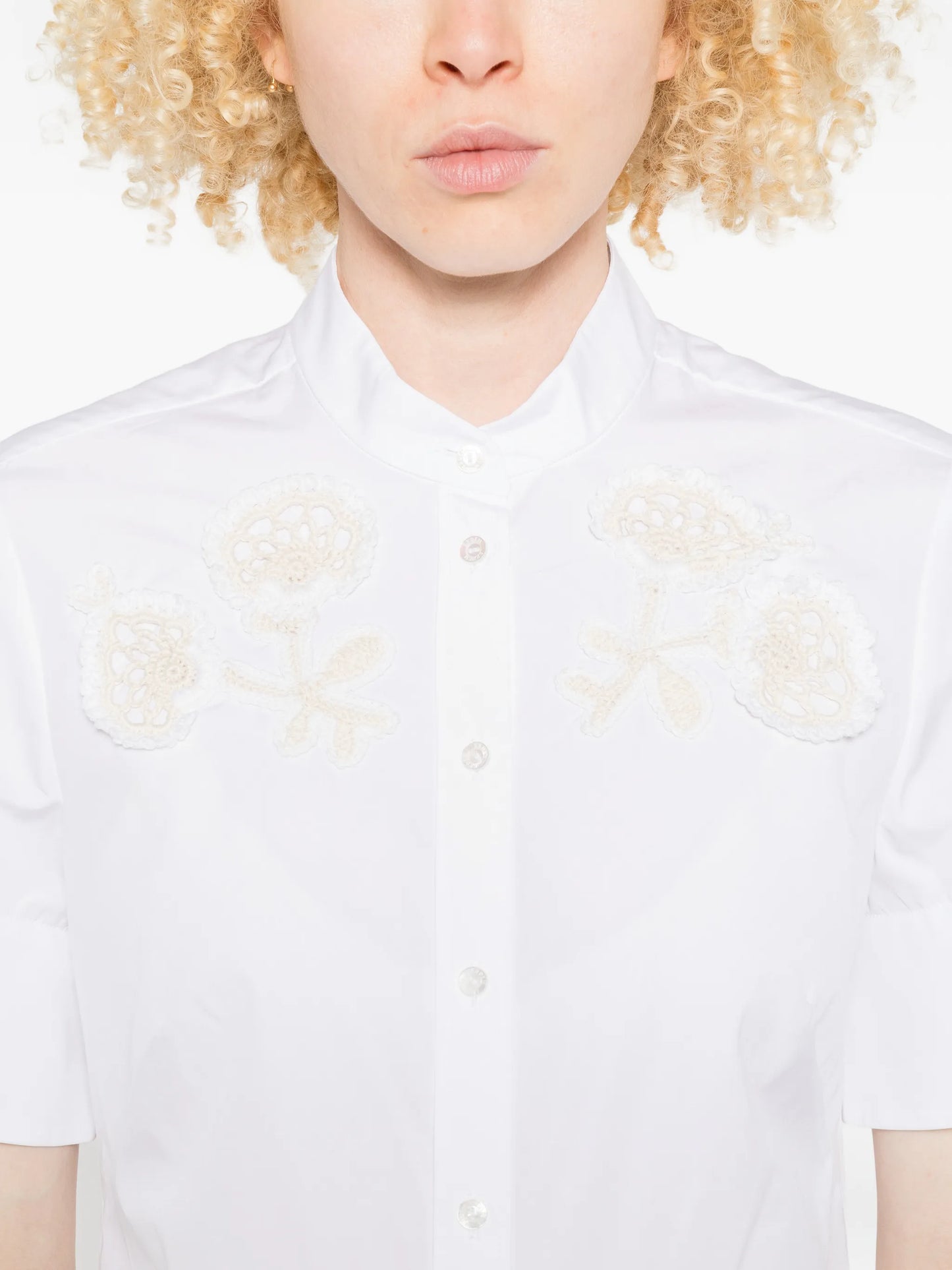 appliqué short-sleeve shirt