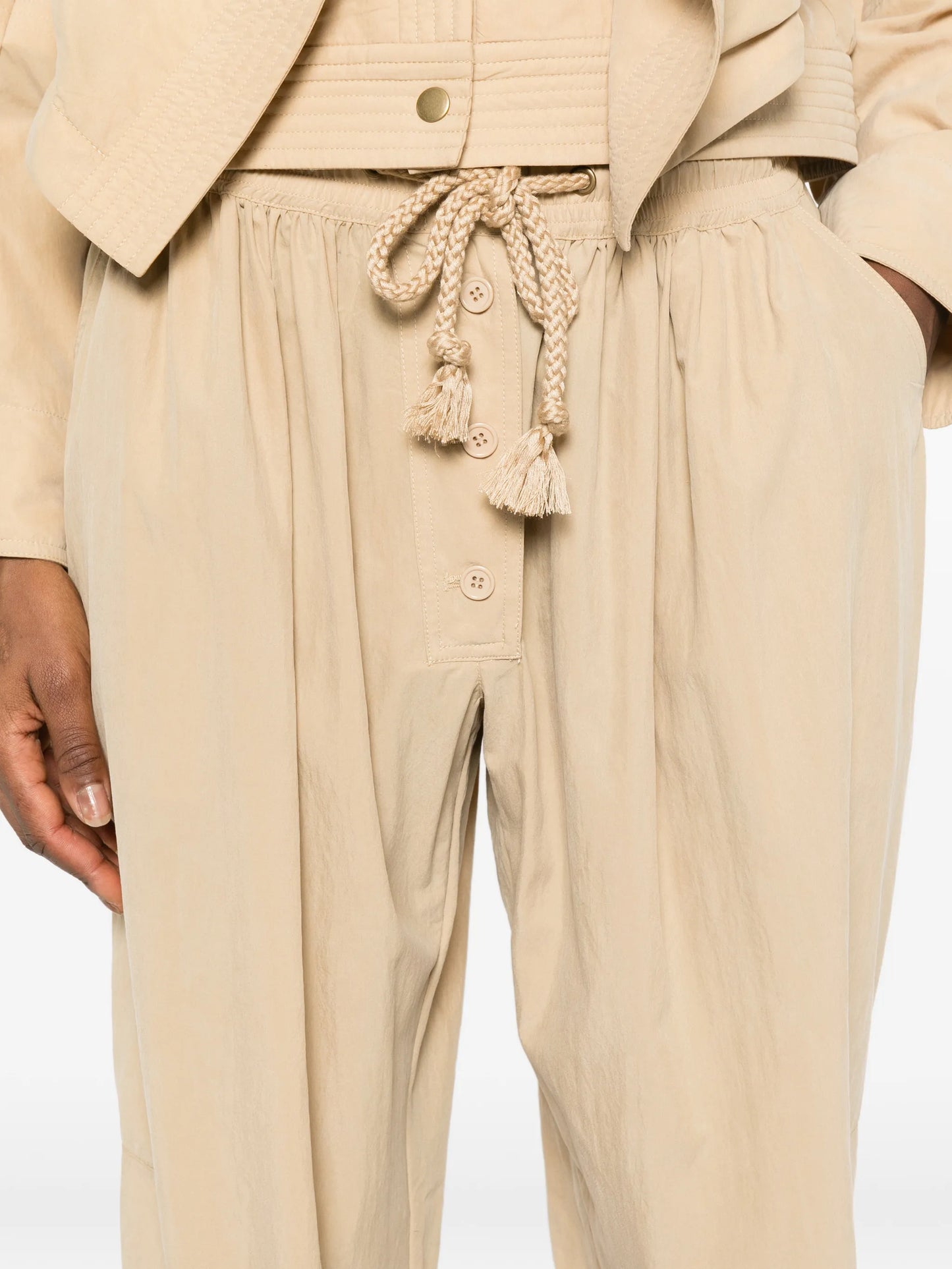 Falcona straight-leg trousers