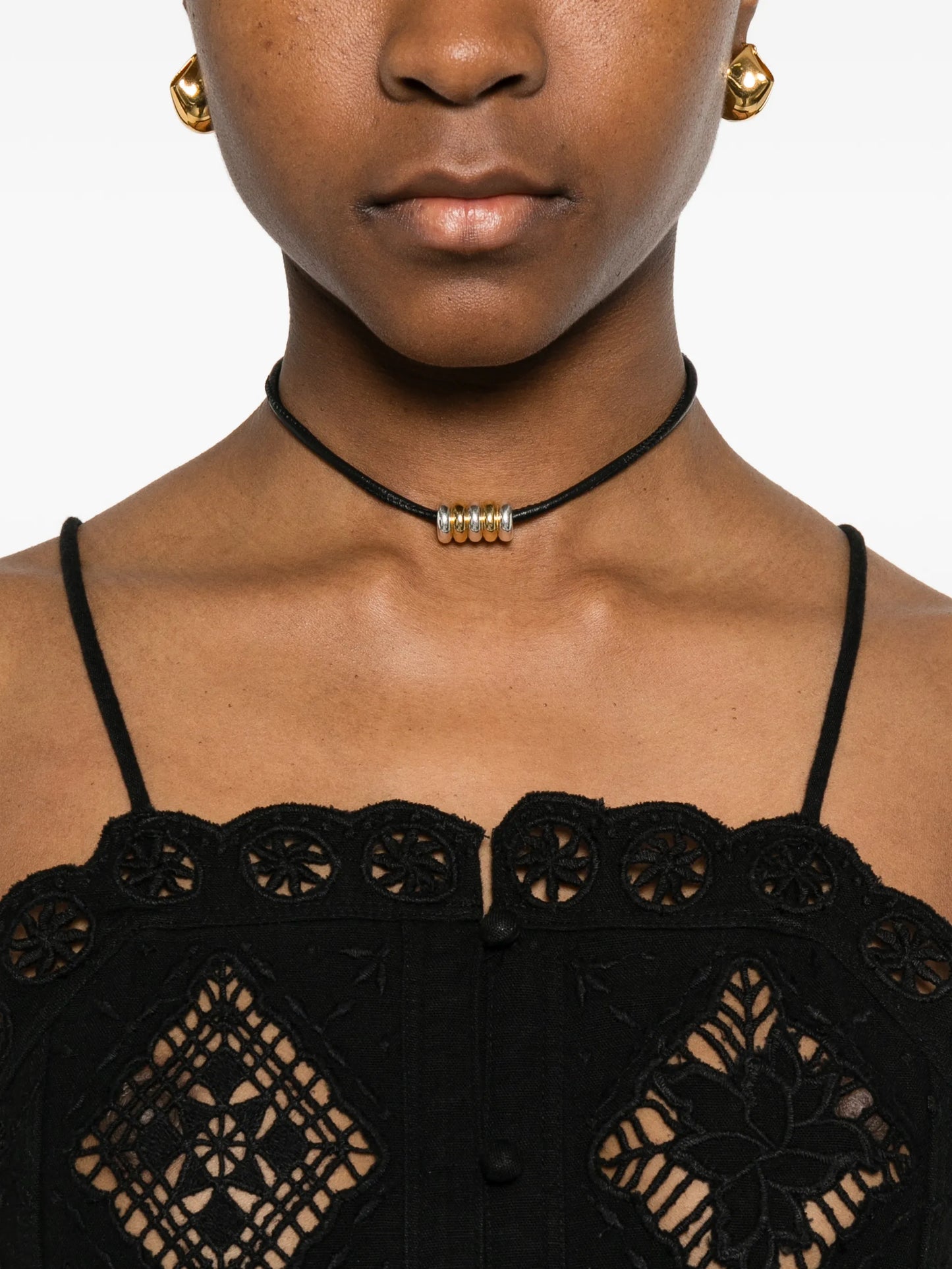 Nelsane buttoned midi dress