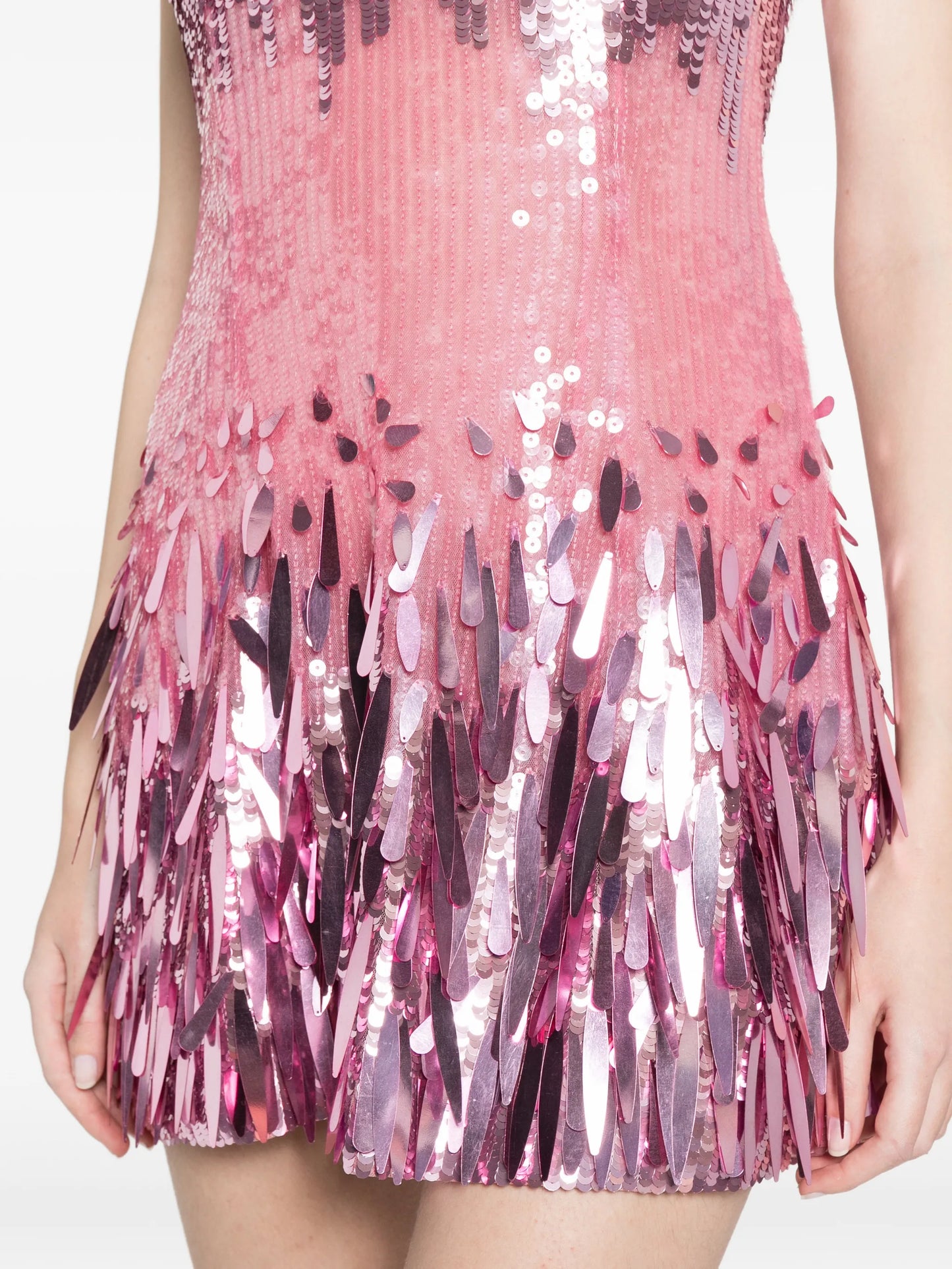 Solstise sequin fringe mini dress