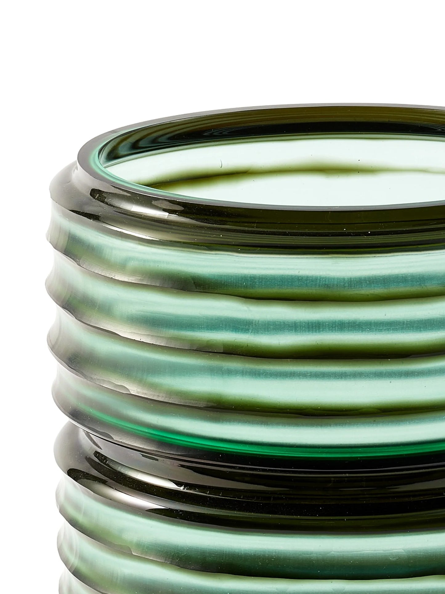 medium layered glass vase