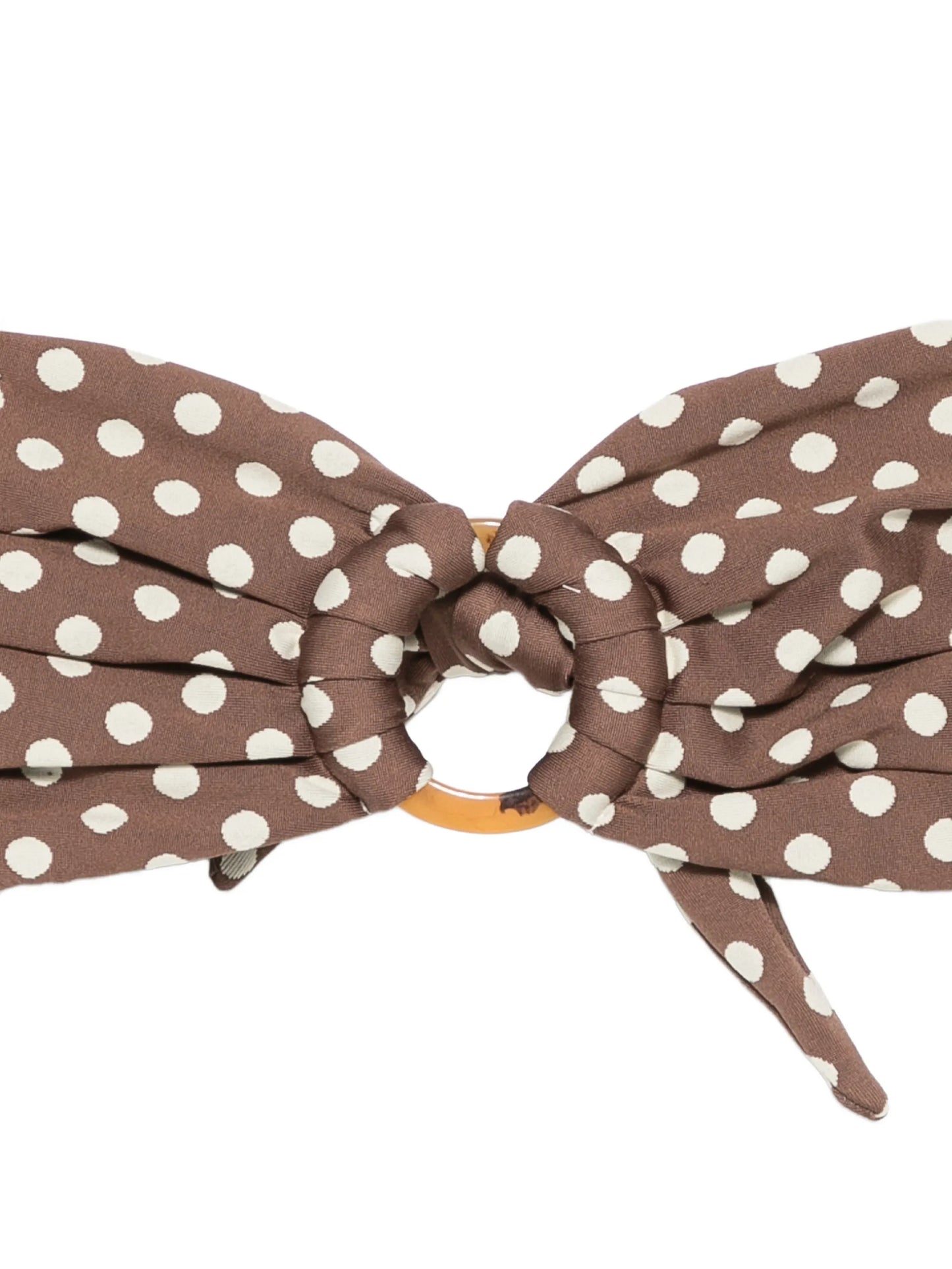 Vivian Tori polka-dot bandeau bikini top