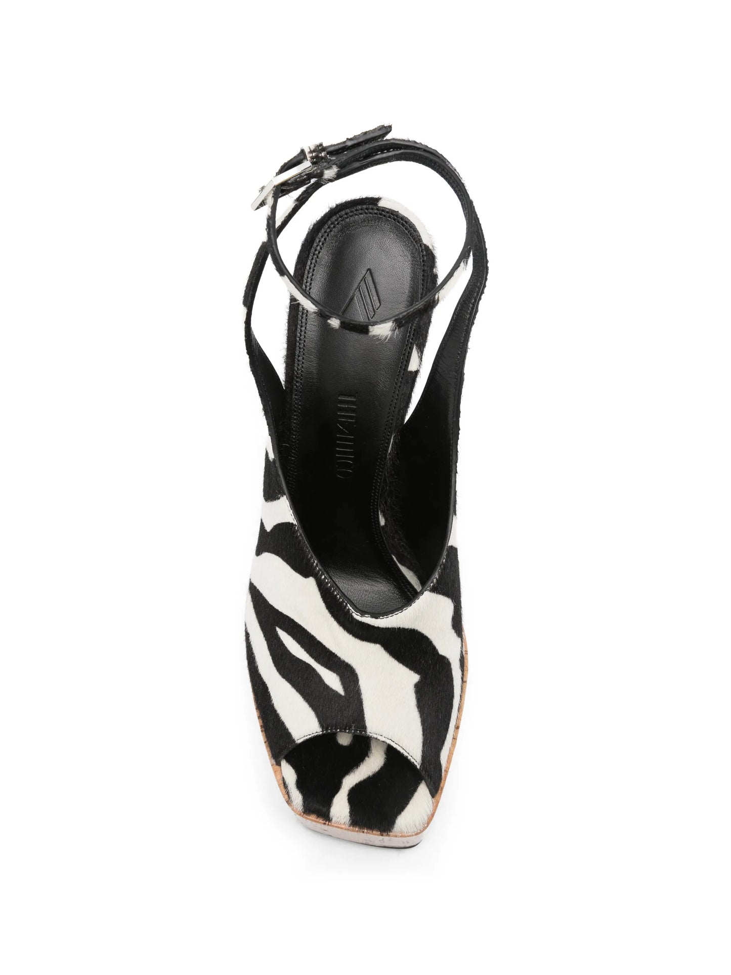 Ornella zebra-print platform sandals