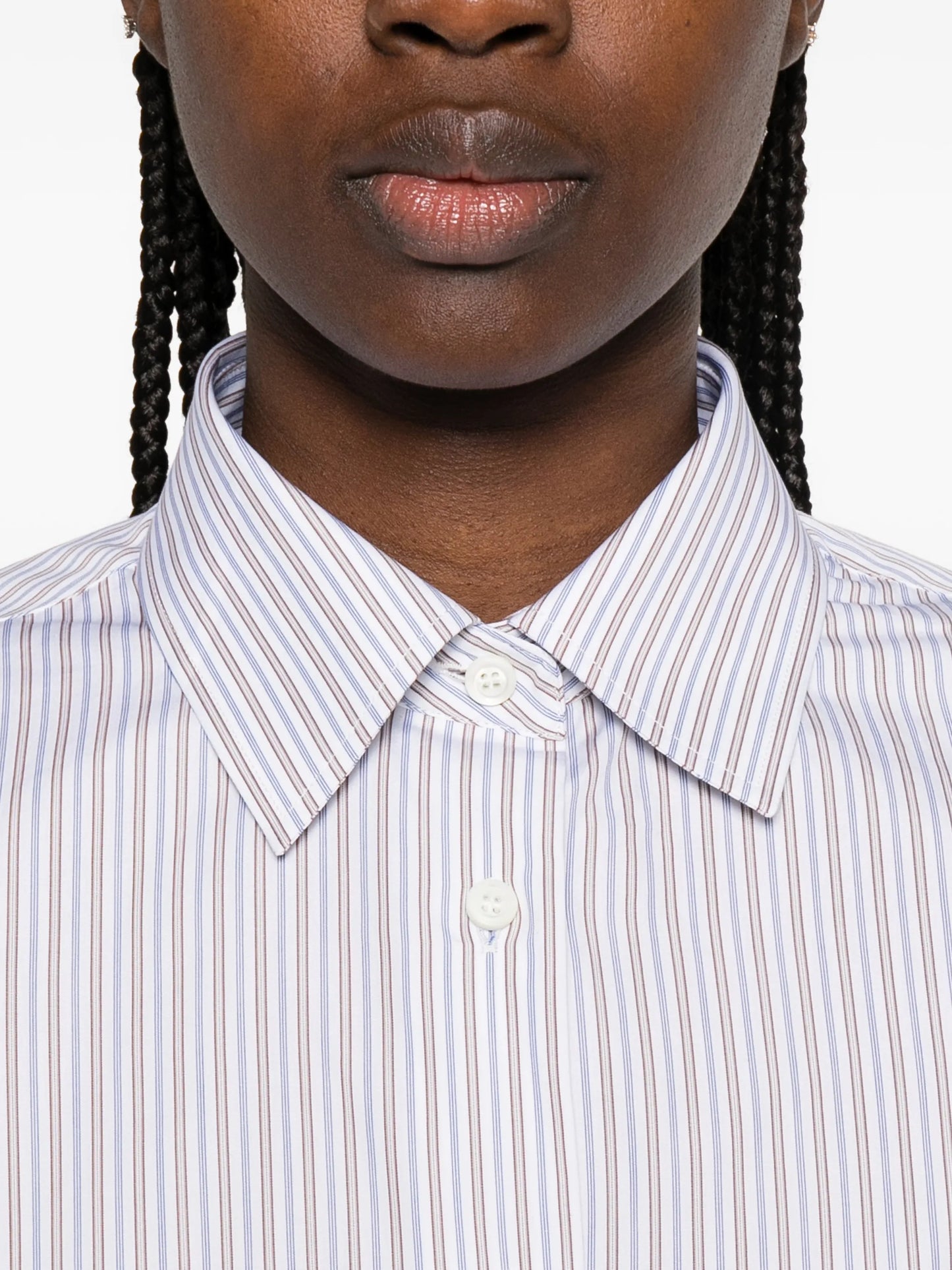 striped buttoned shirt