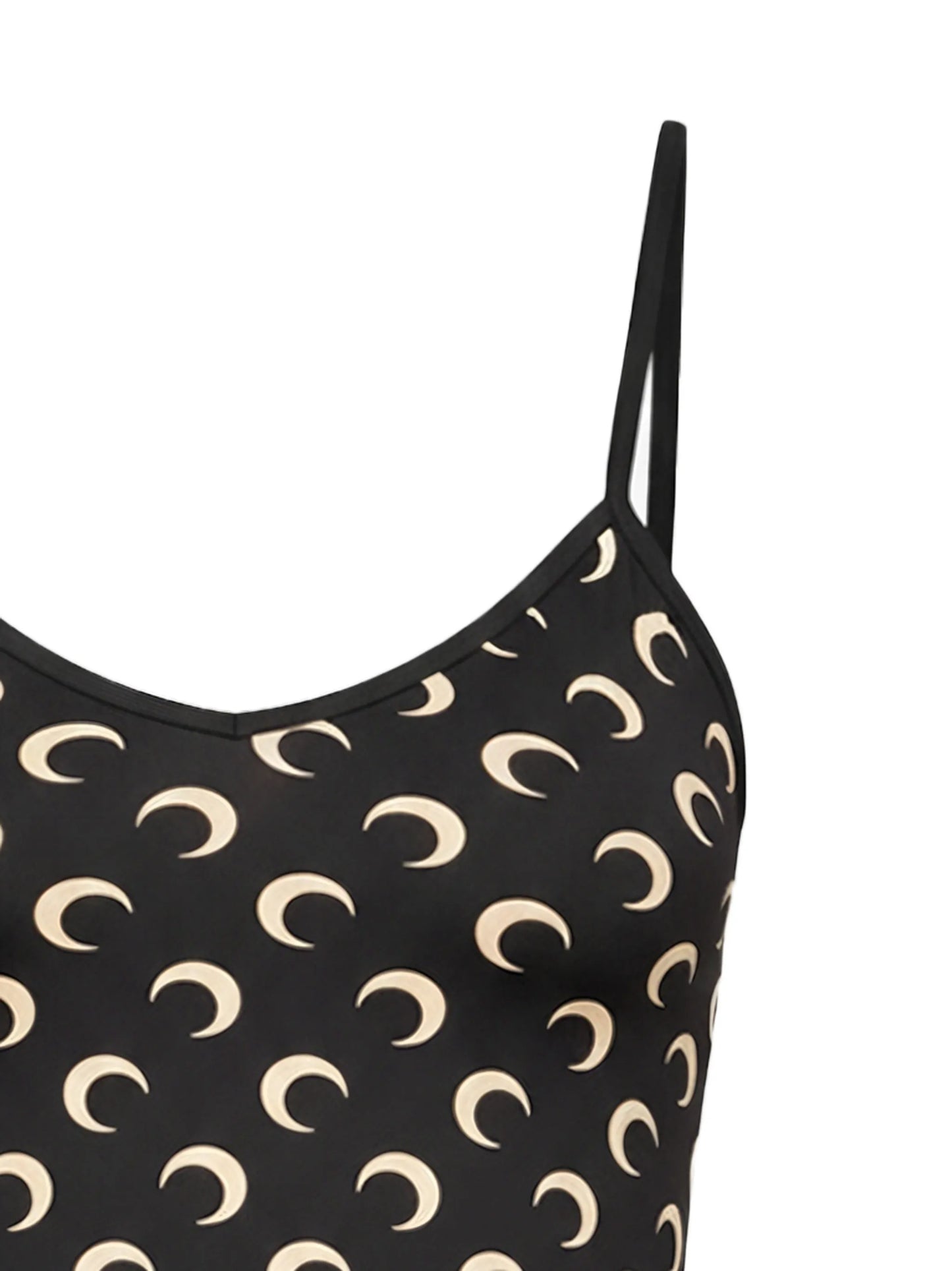 Moon-printed straps top