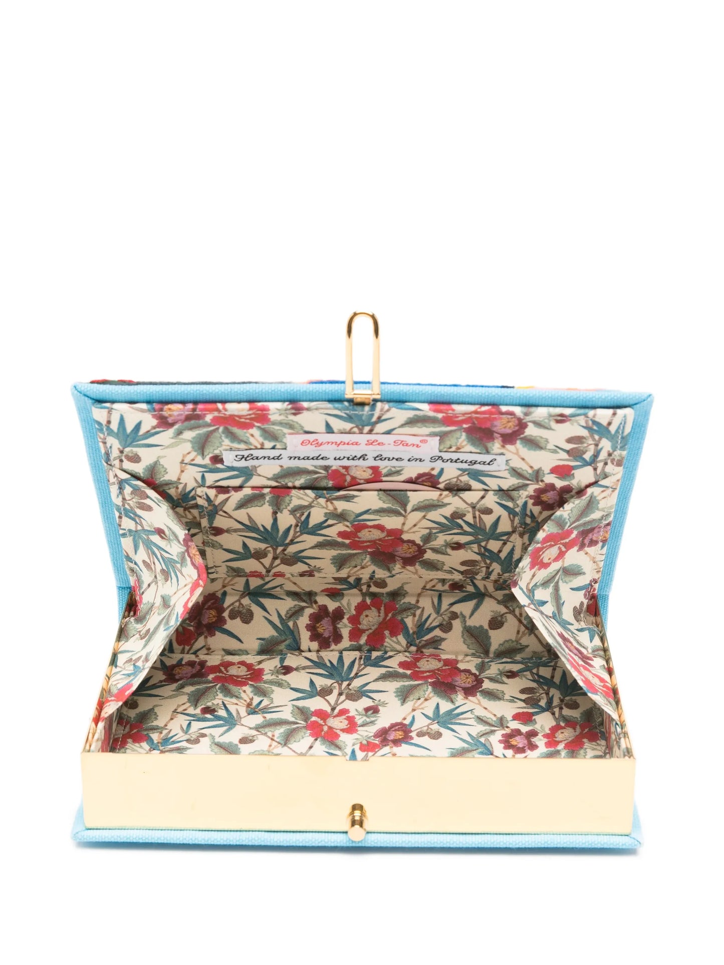 Napoli embroidered clutch bag