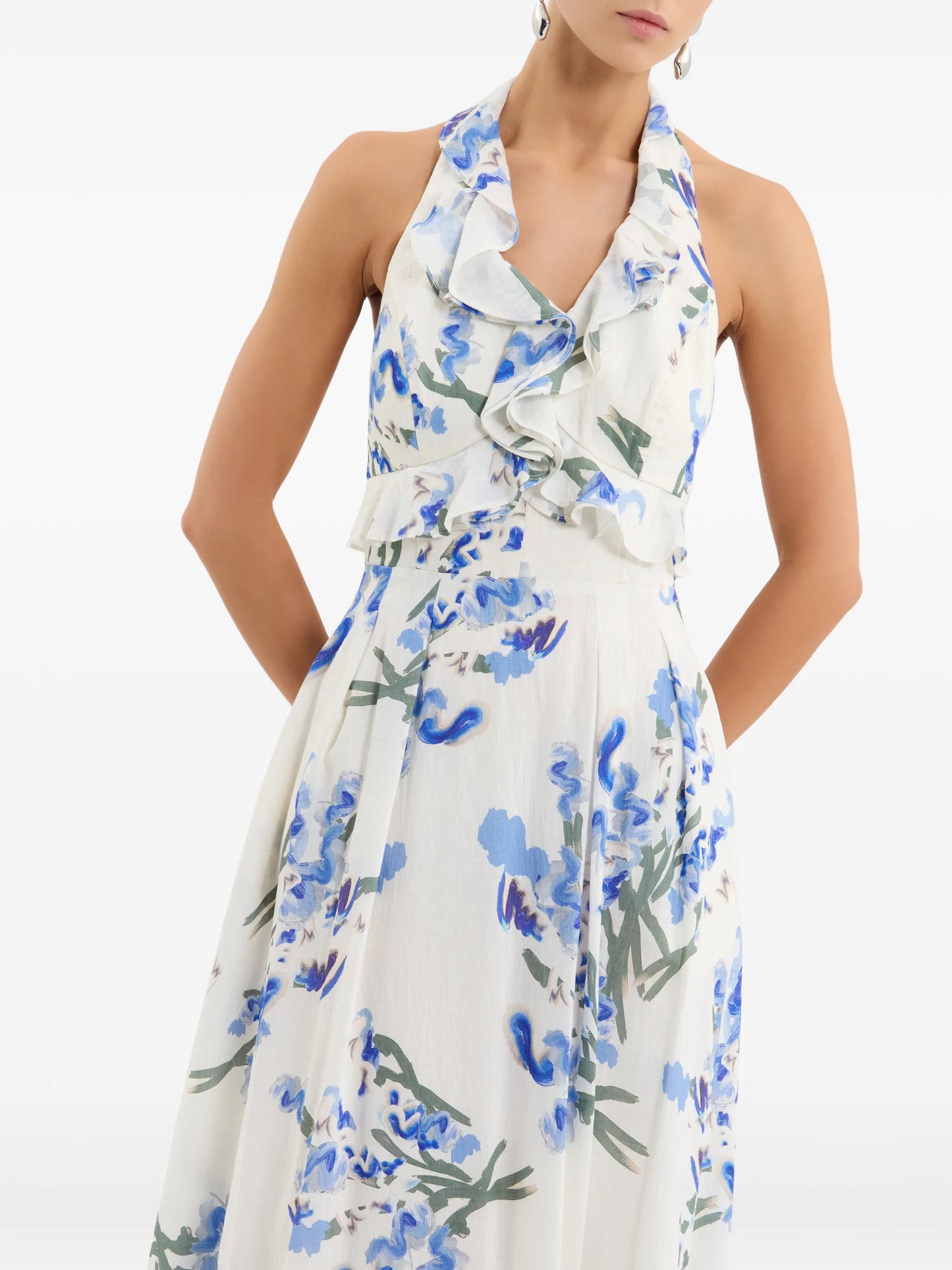 Bluebell Meadow floral-print maxi dress