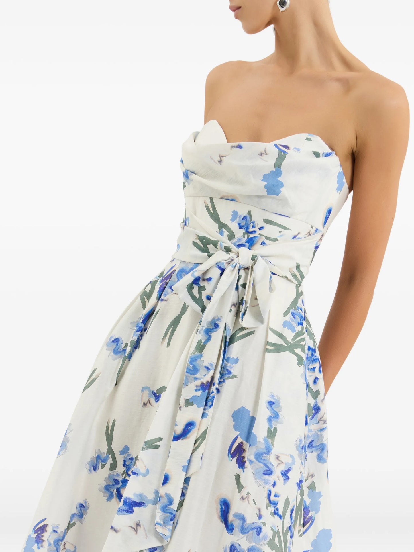 Bluebell Meadow floral-print midi dress