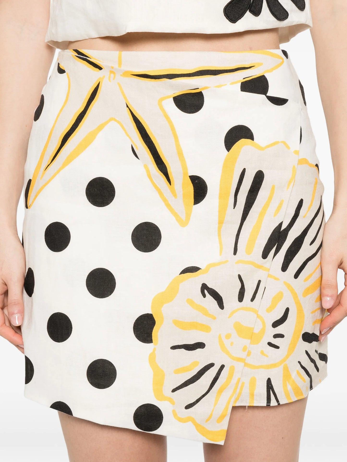 Chemena polka-dot mini skirt