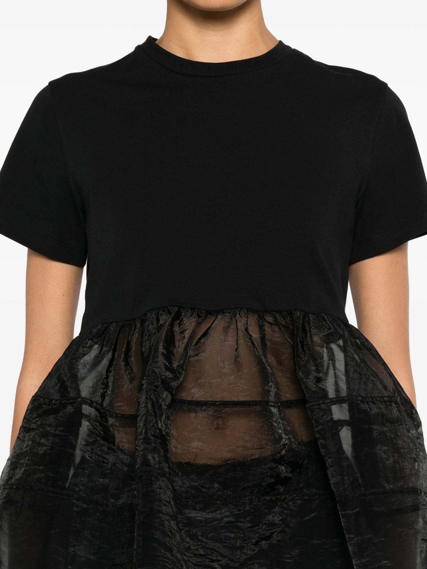 David ruffled peplum T-shirt