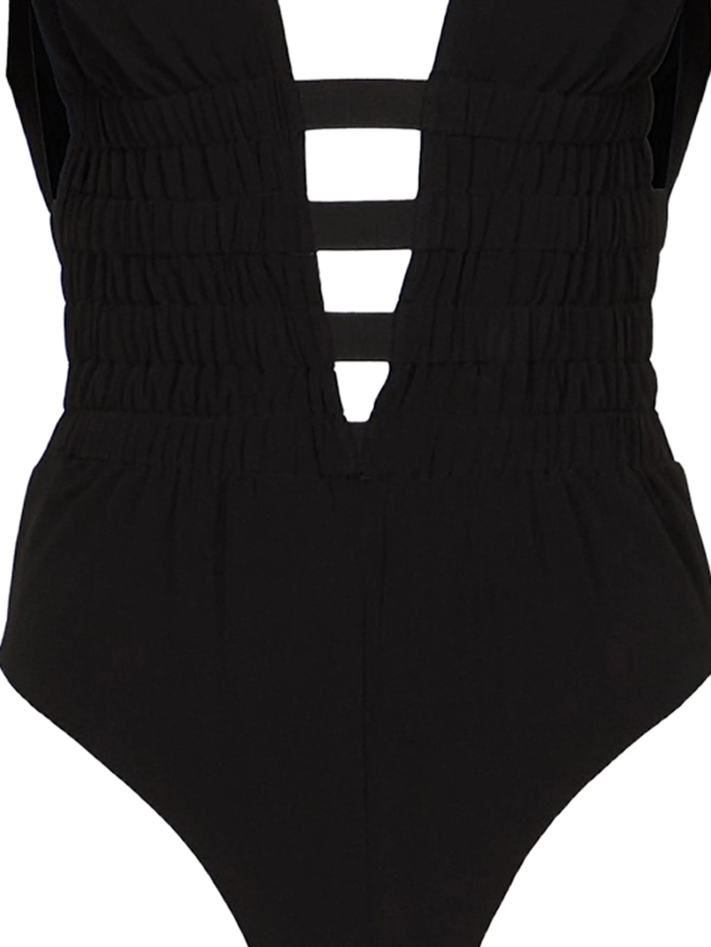 cut-out ruched bodysuit