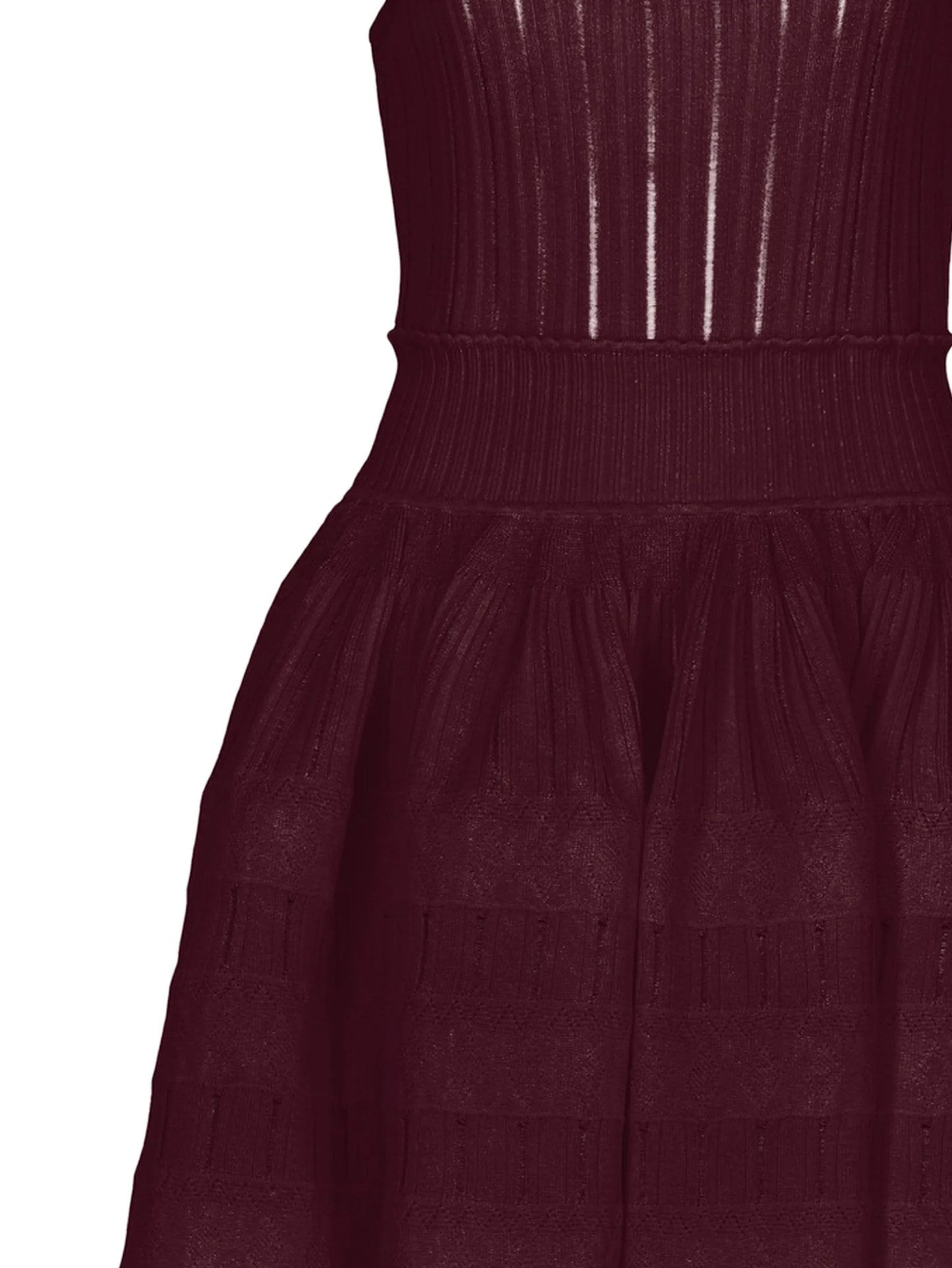 Crinoline knitted mini dress