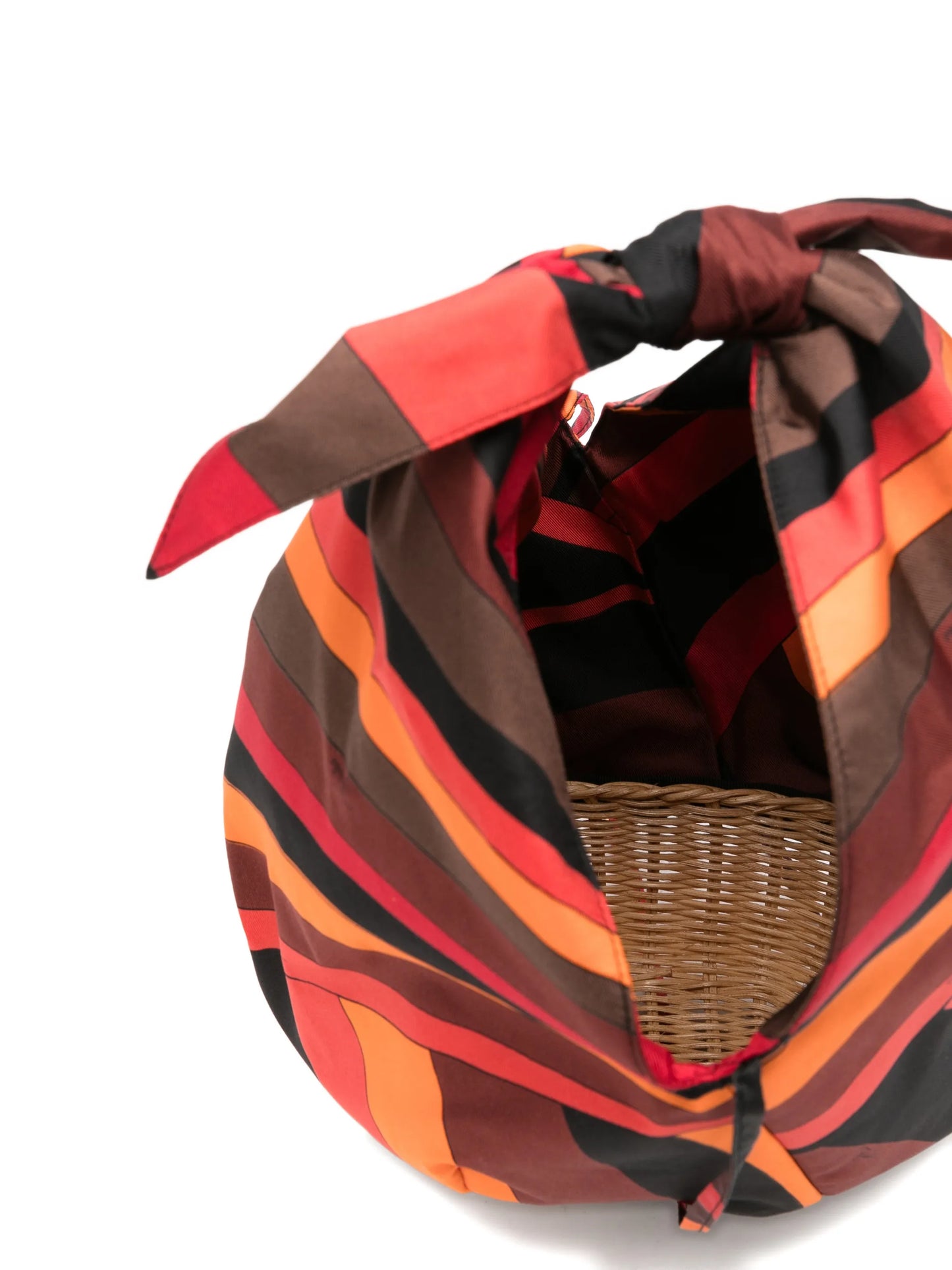 scarf-knot tote bag