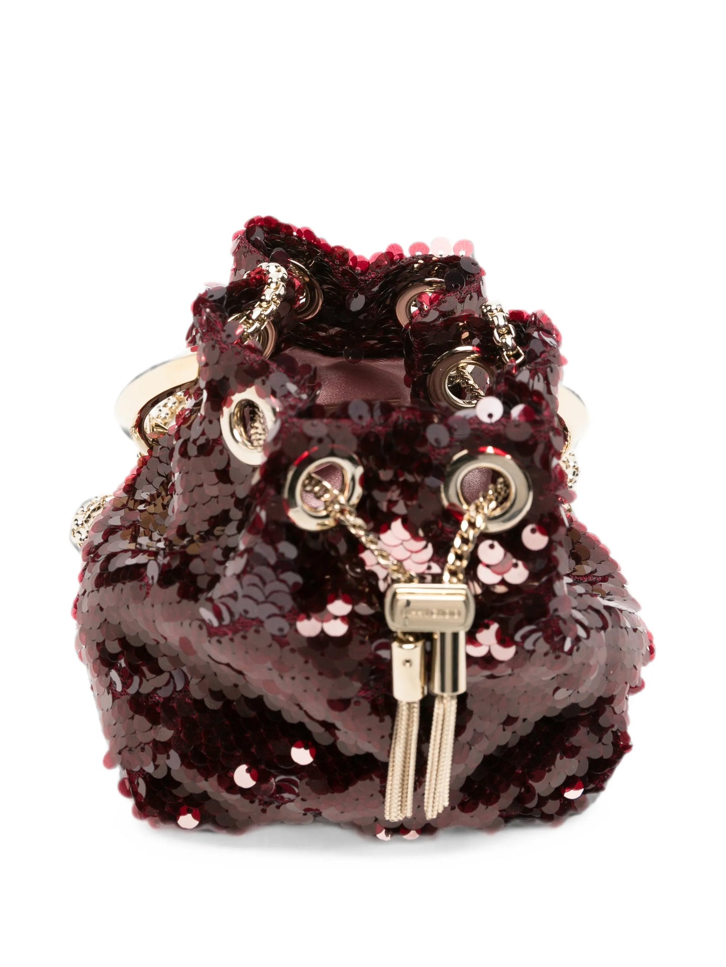 mini Bon Bon sequin-embellished bucket bag