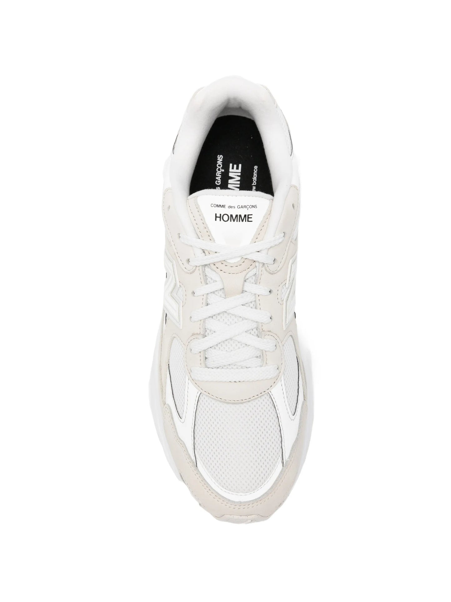 panelled lace-up sneakers