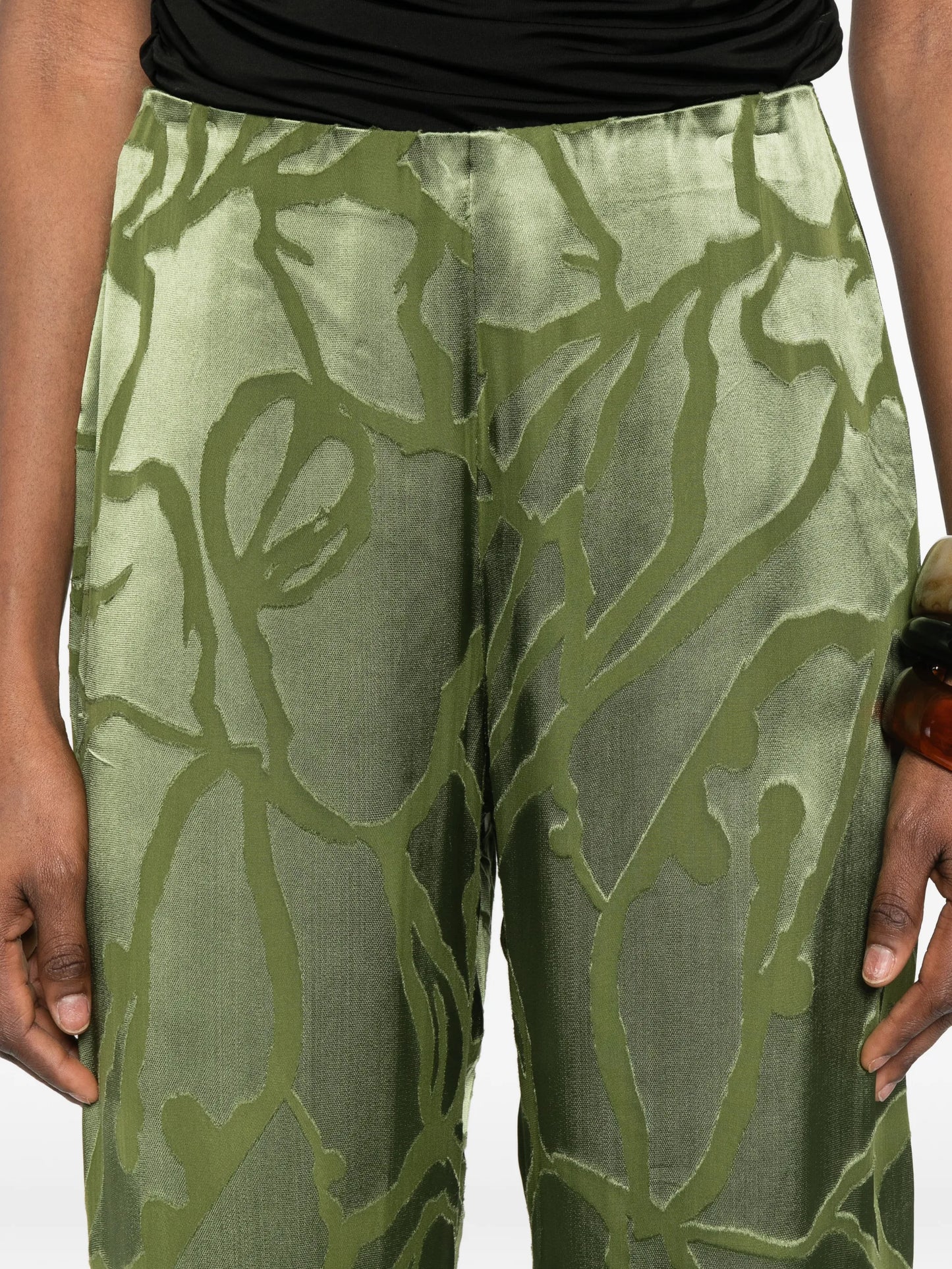 Sara floral-pattern trousers