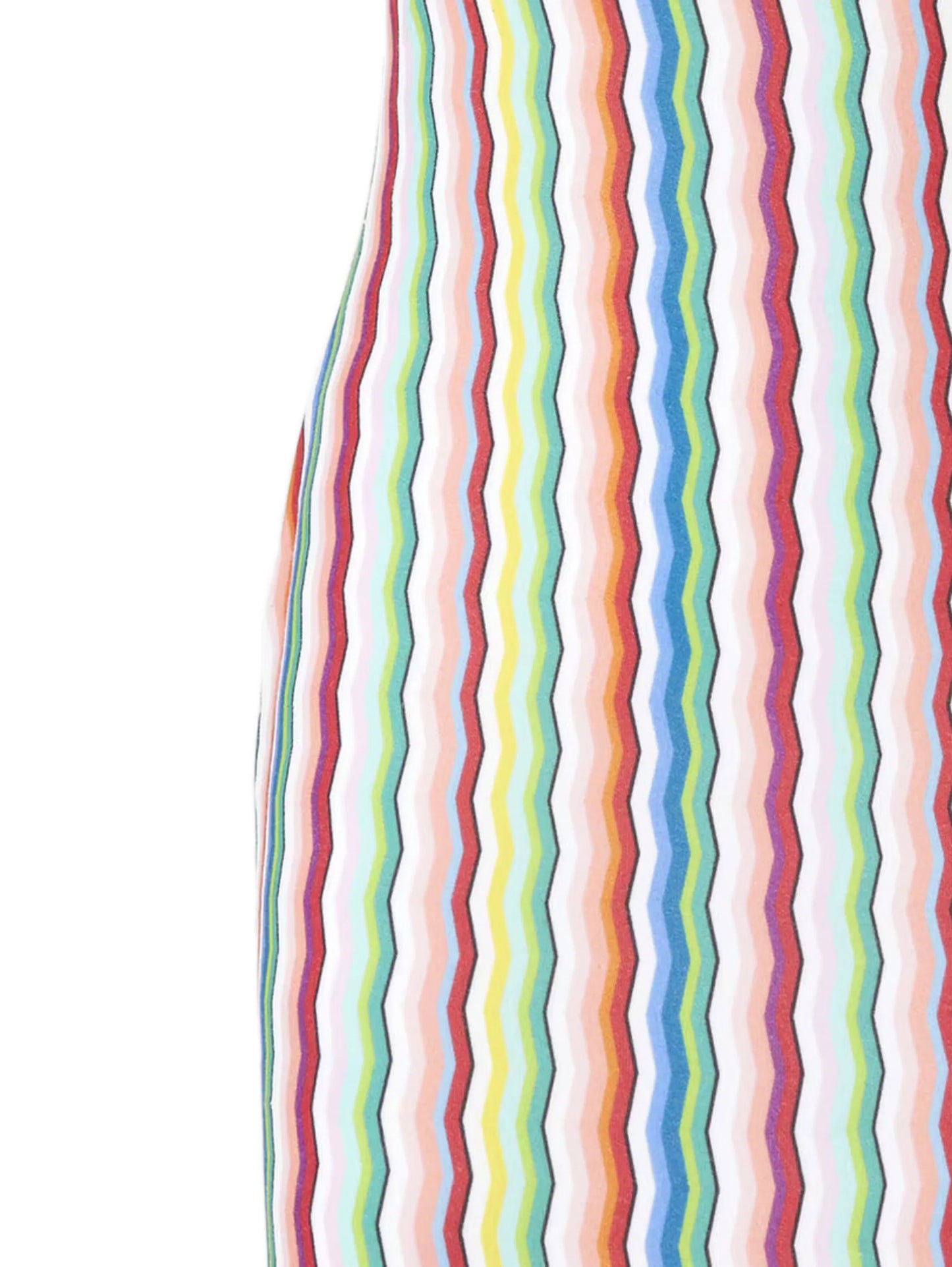 zigzag-pattern mini dress