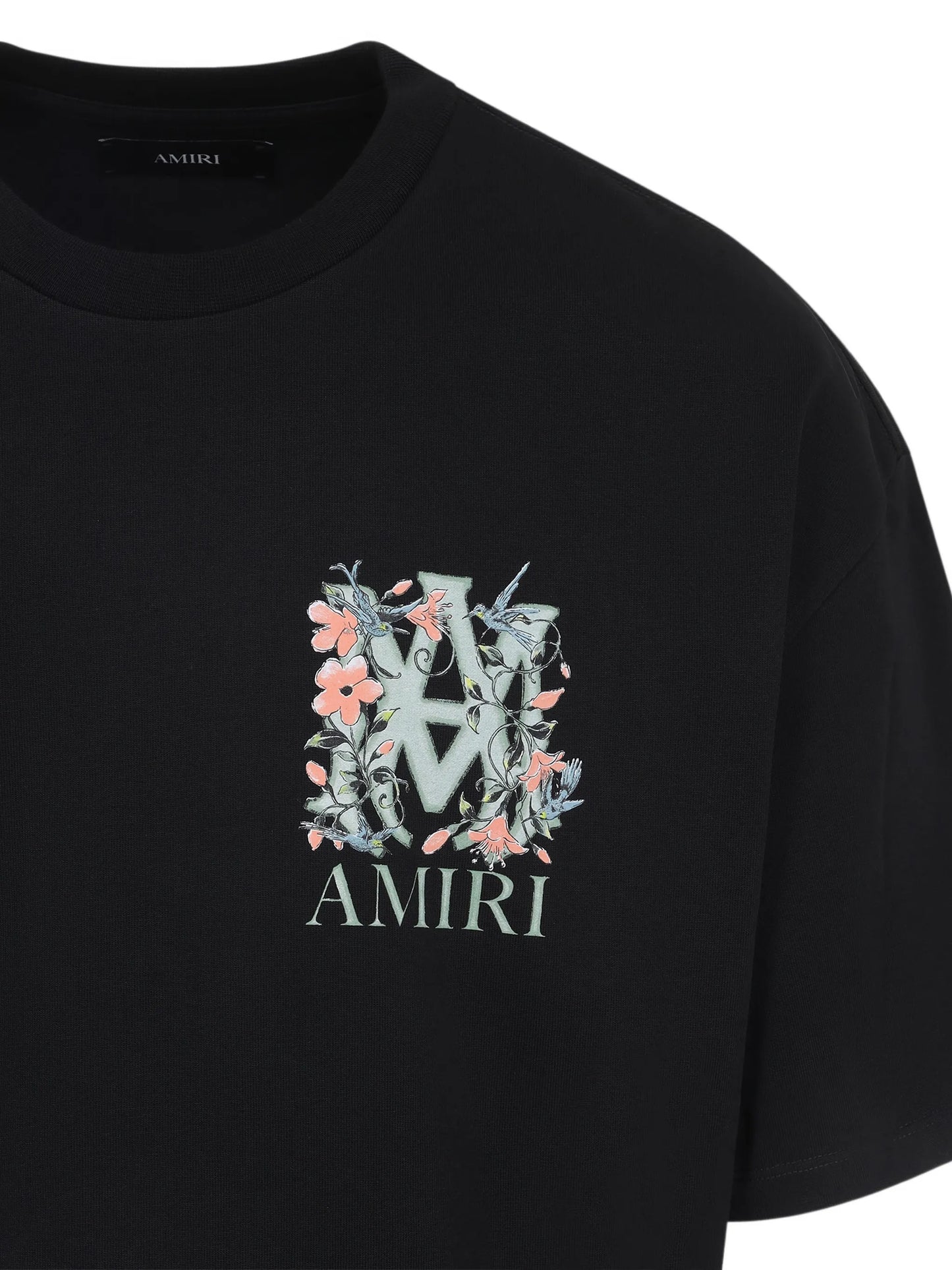 floral logo-print T-shirt
