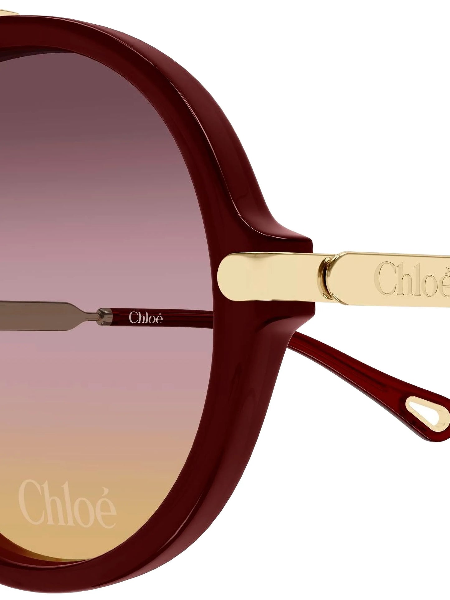 oversized-frame gradient-lens sunglasses