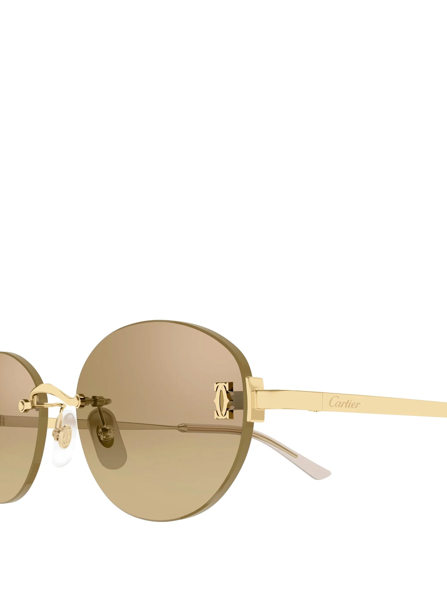 oval rimless sunglasses