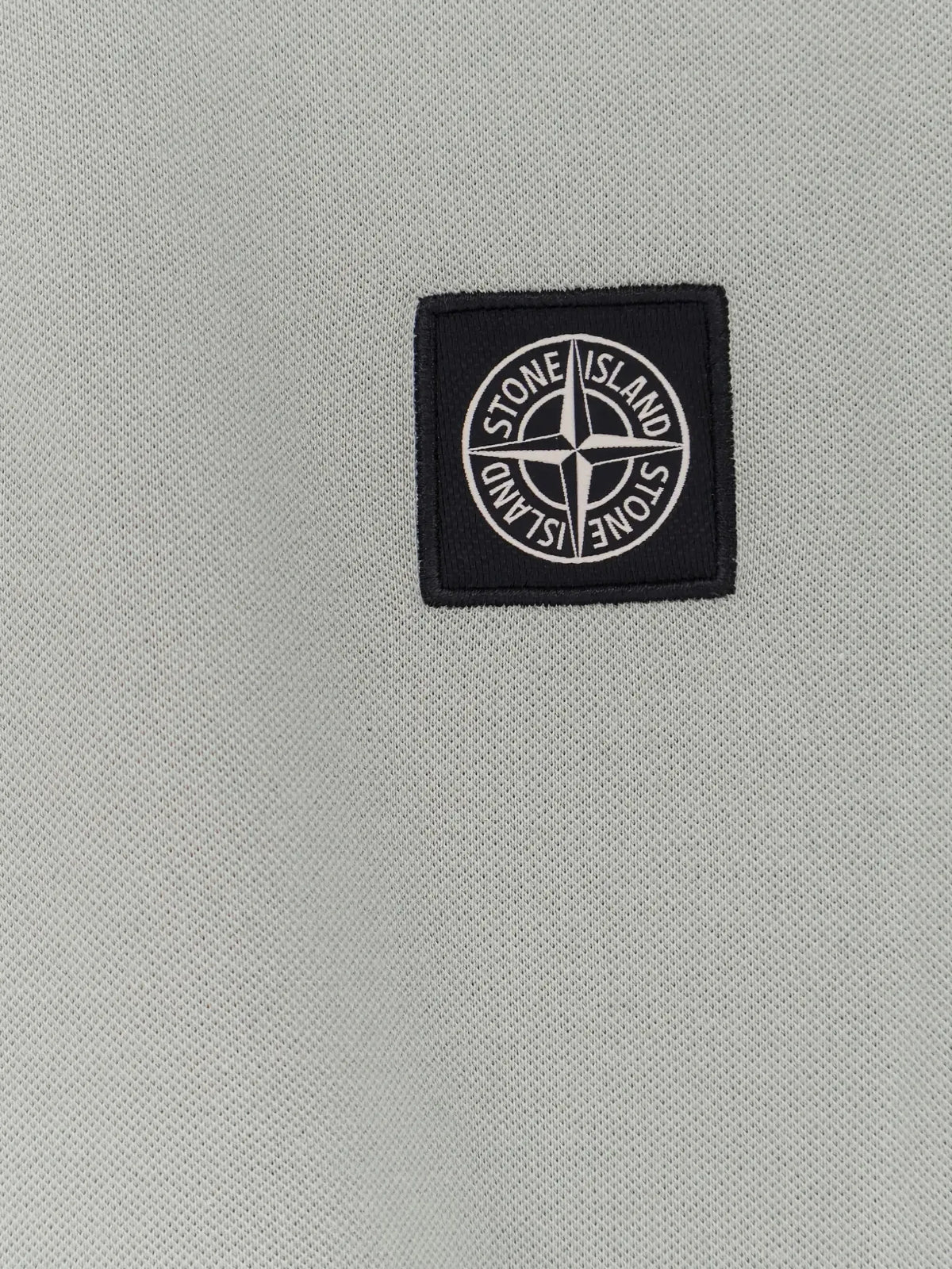 2200008 organic cotton piqué with stretch slim-fit short-sleeve polo shirt with Compass patch