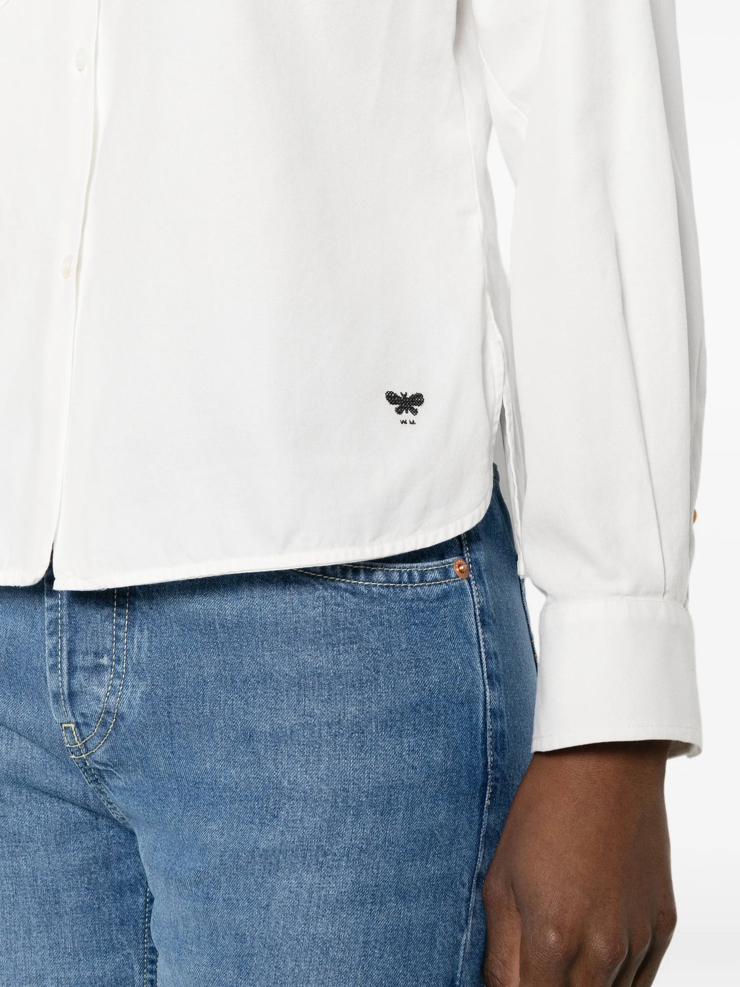 Wkdpesi flap-pocket buttoned shirt