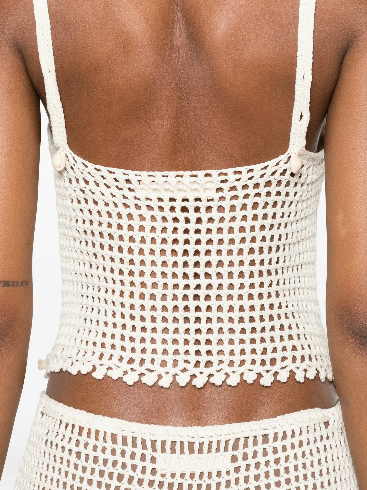 crochet-knit top