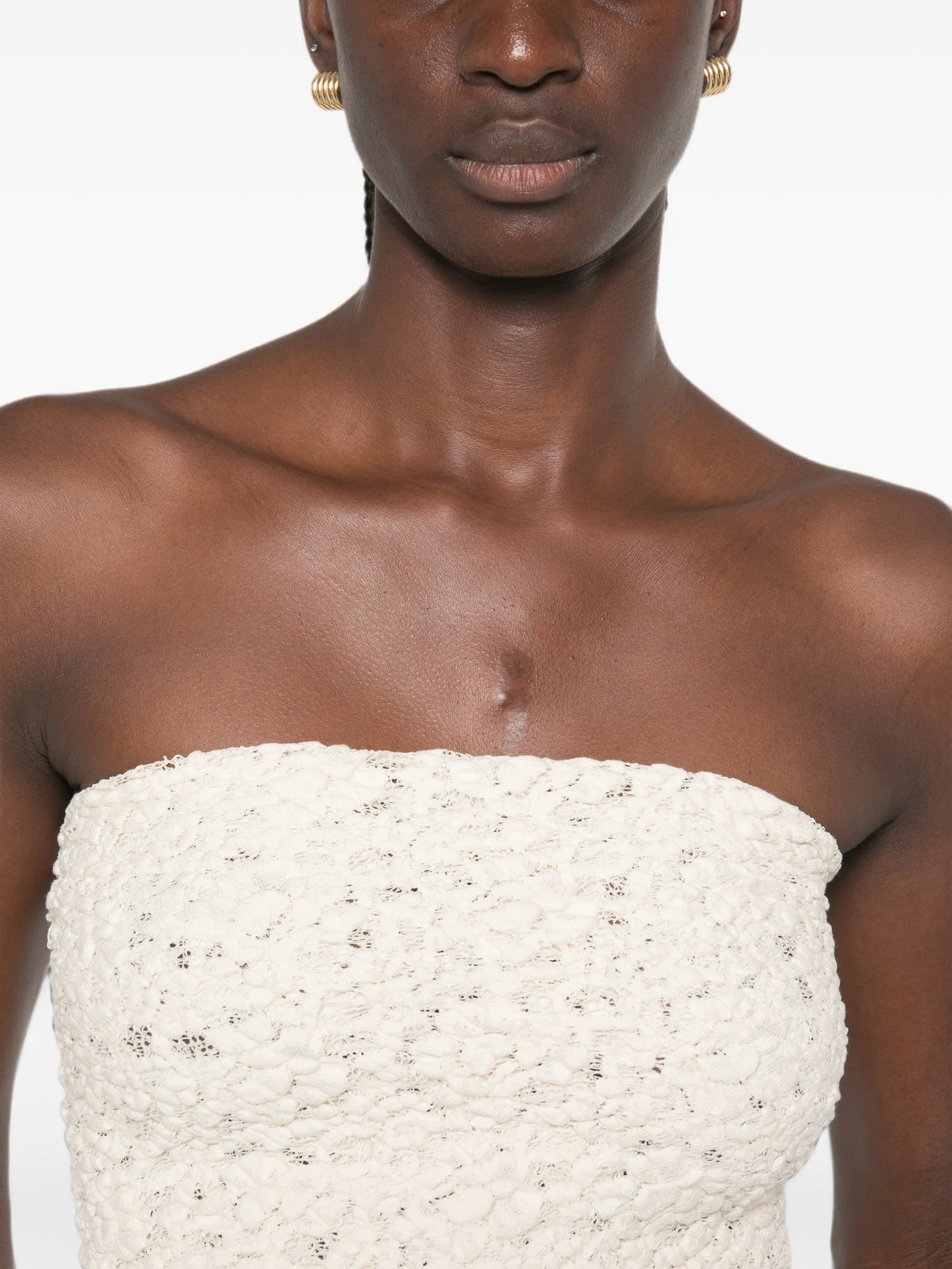 lace-construction top