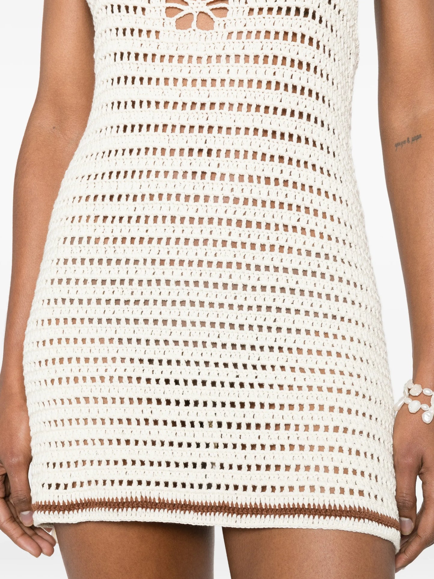crochet mini dress
