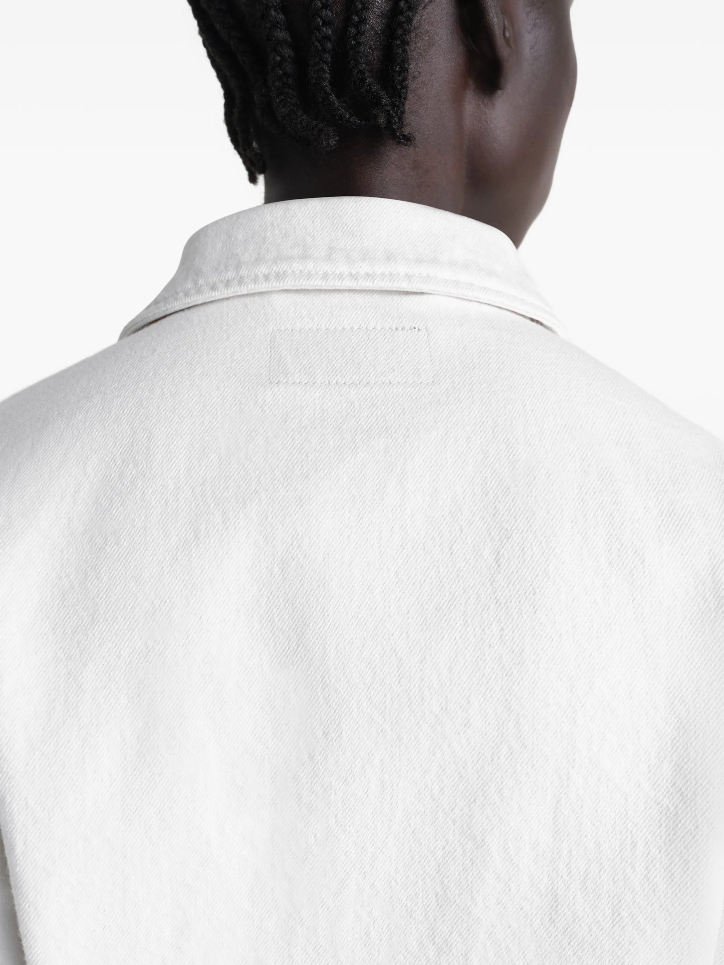 denim cropped blouson