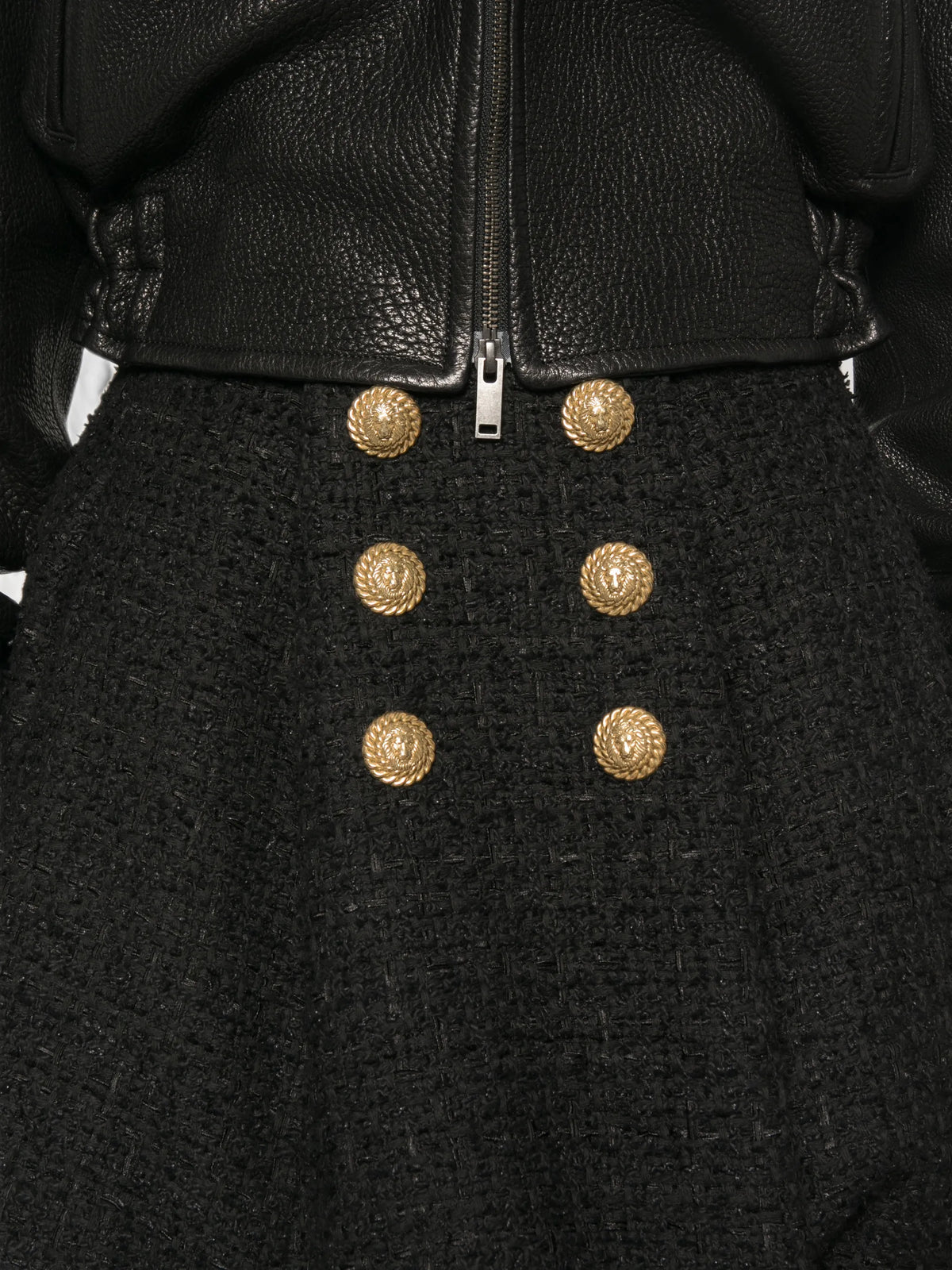 flared tweed skirt