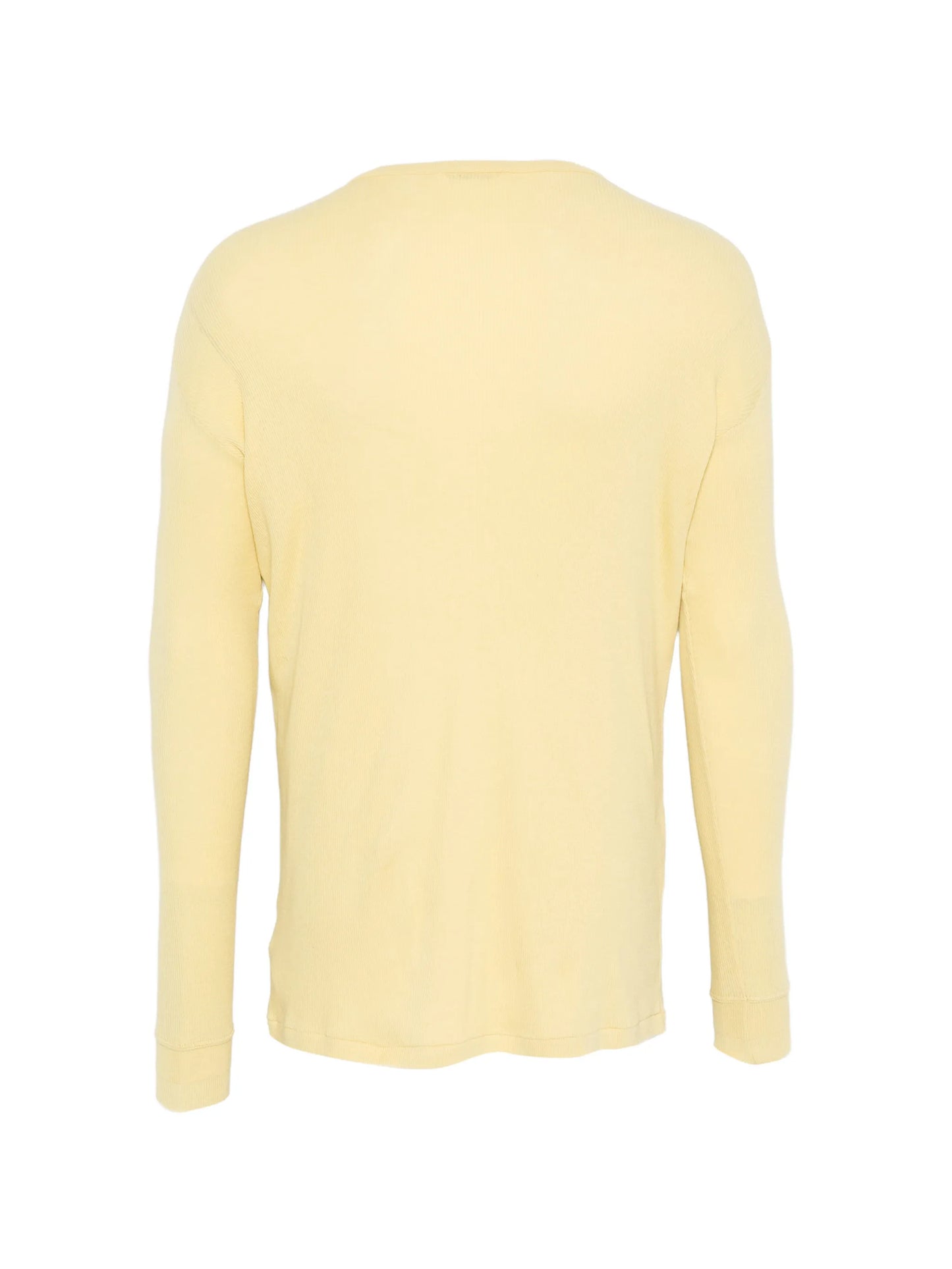 Henley ribbed-knit top